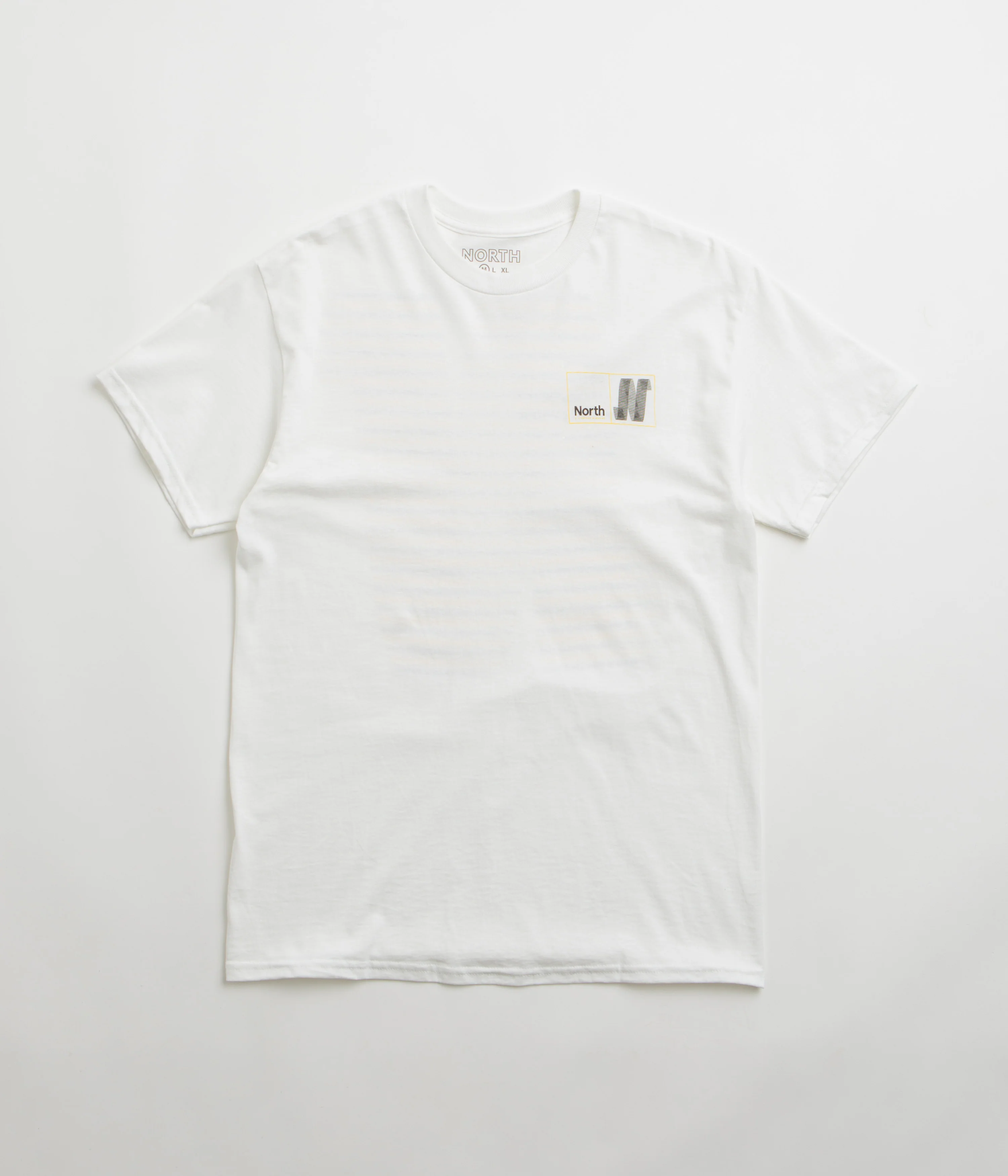 North N Logo T-Shirt - White / Black / Yellow - Image 2