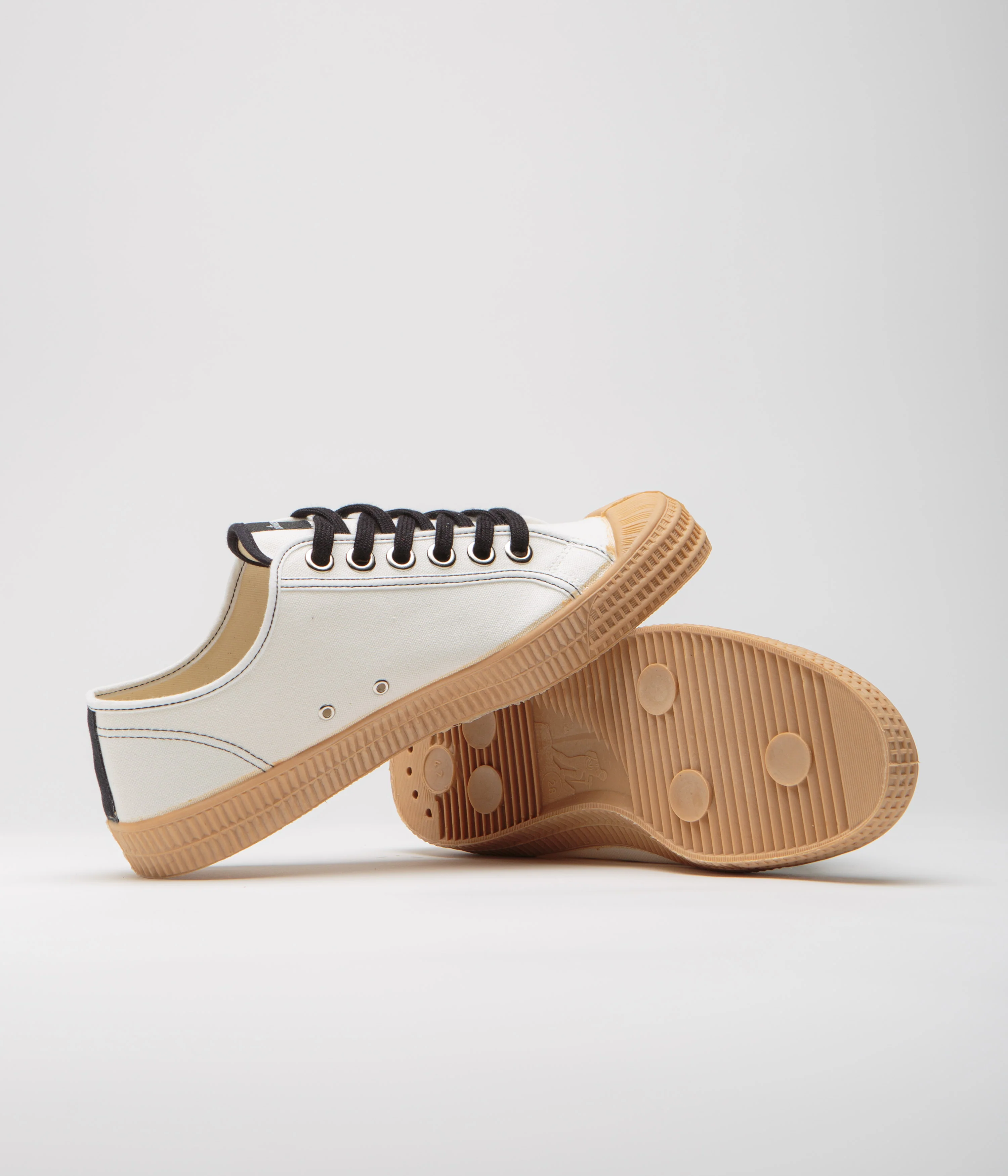 Novesta Star Master Contrast Stitch Shoes - 10 White / Black / 003 Transparent - Image 5
