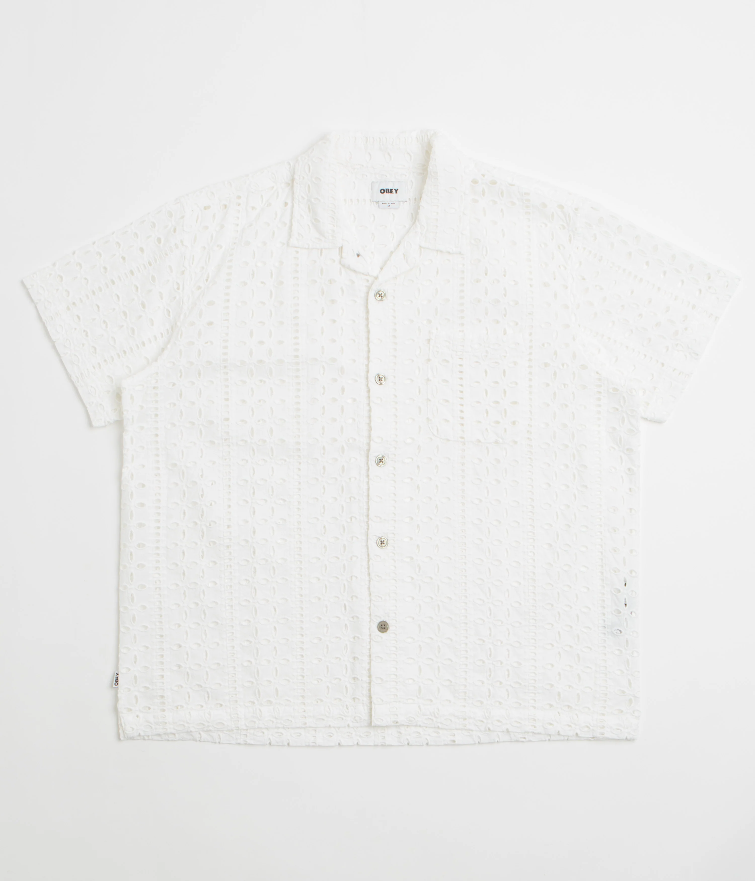 Obey Ayers Short Sleeve Shirt - White