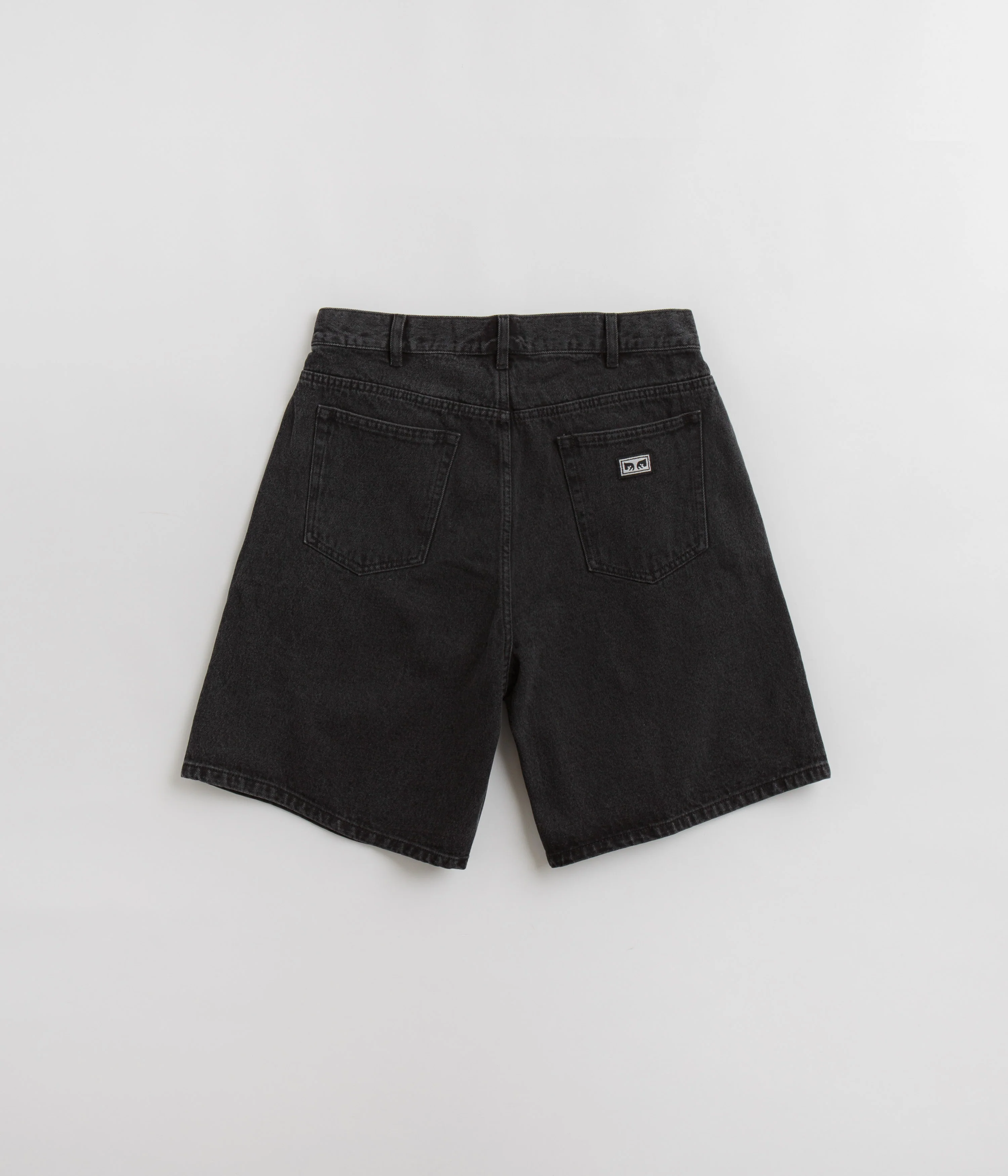 Obey Bigwig Baggy Denim Shorts - Faded Black - Image 3