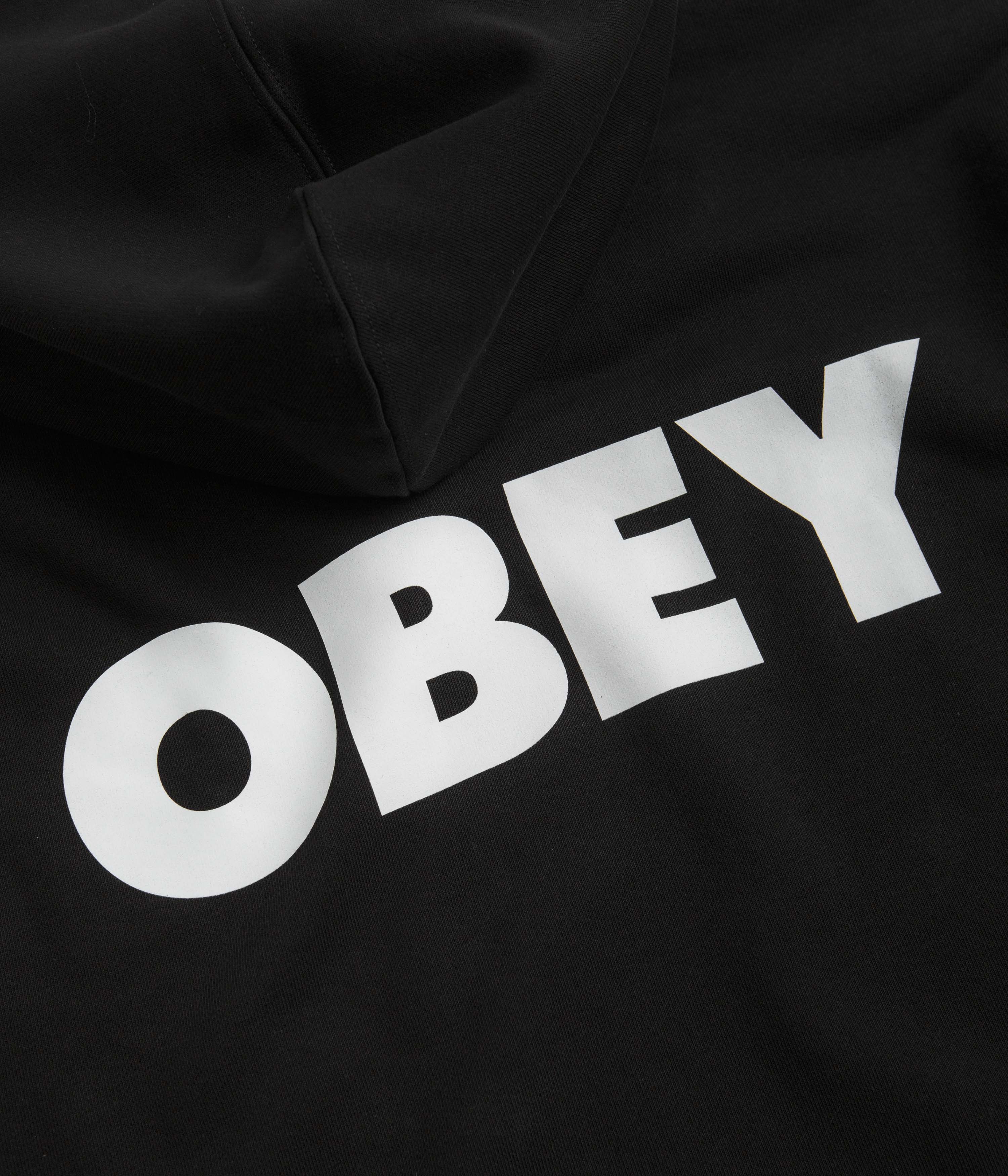 Obey Bold Boxy Hoodie - Black - Image 5