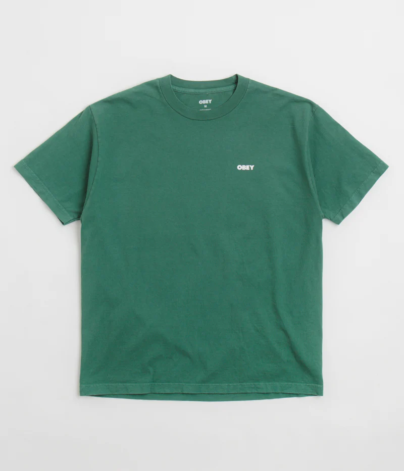 Obey Bold Icon Face T-Shirt - Pigment Rain Forest - Image 2