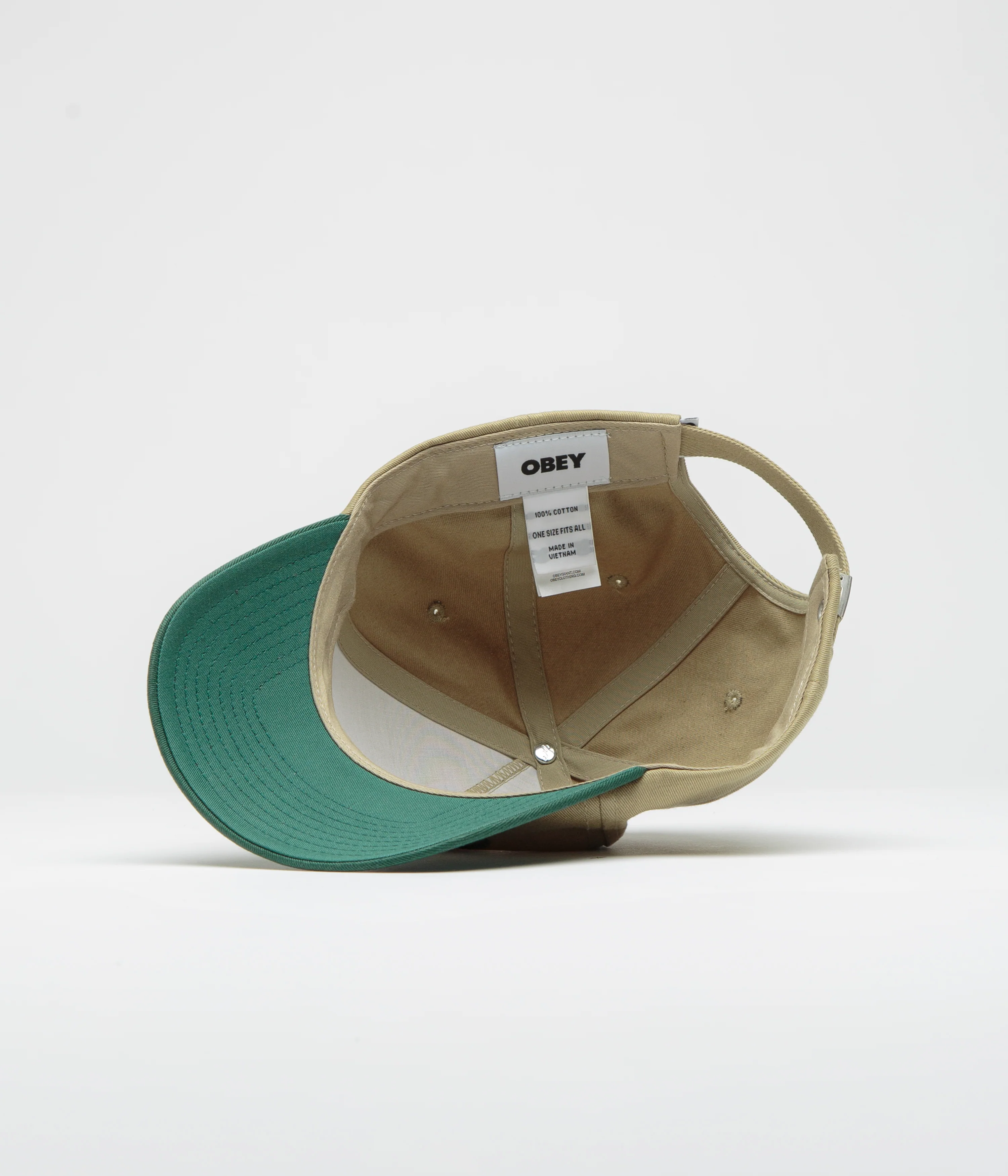 Obey Delta 5 Panel Cap - Khaki Multi - Image 4