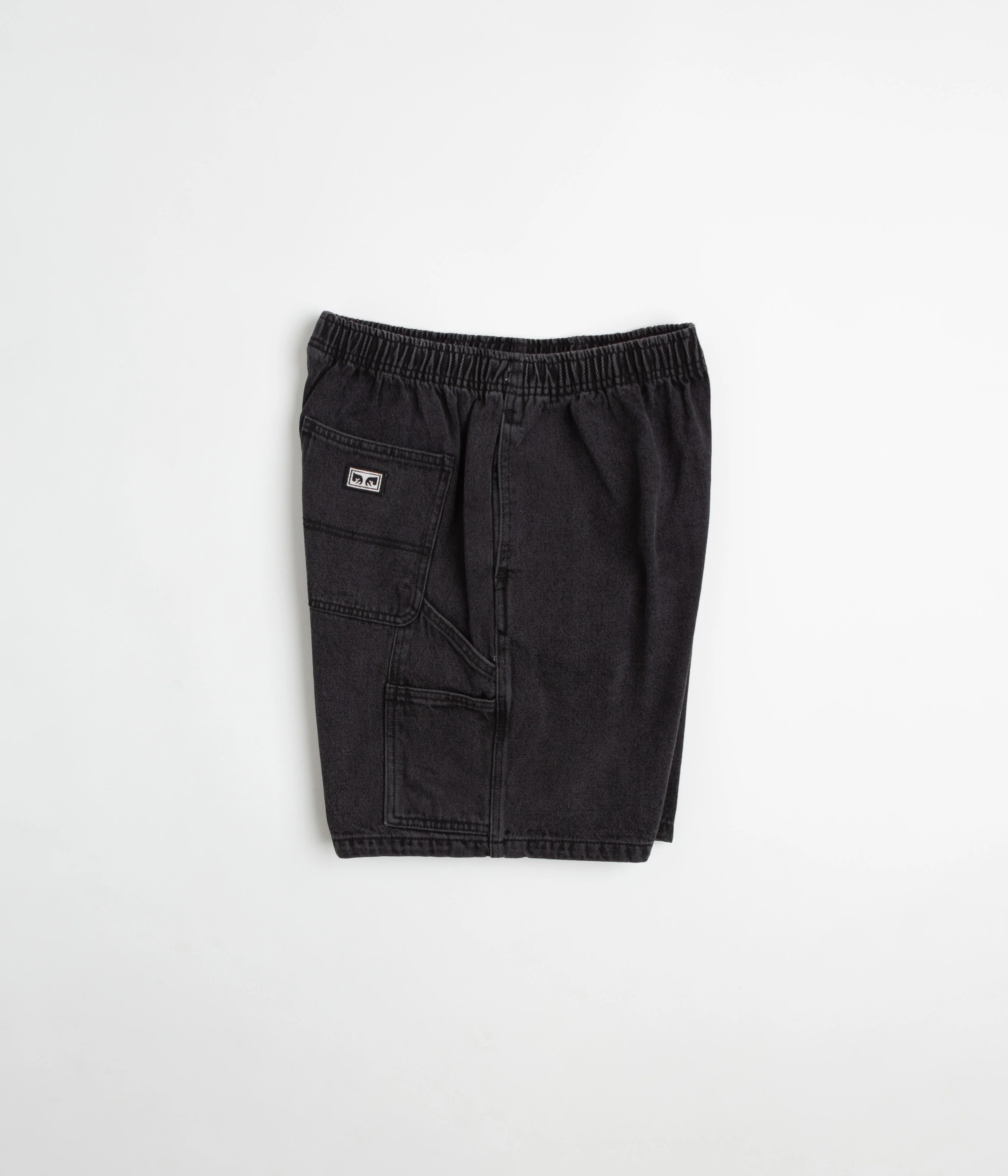 Obey Easy Denim Carpenter Shorts - Black - Image 2