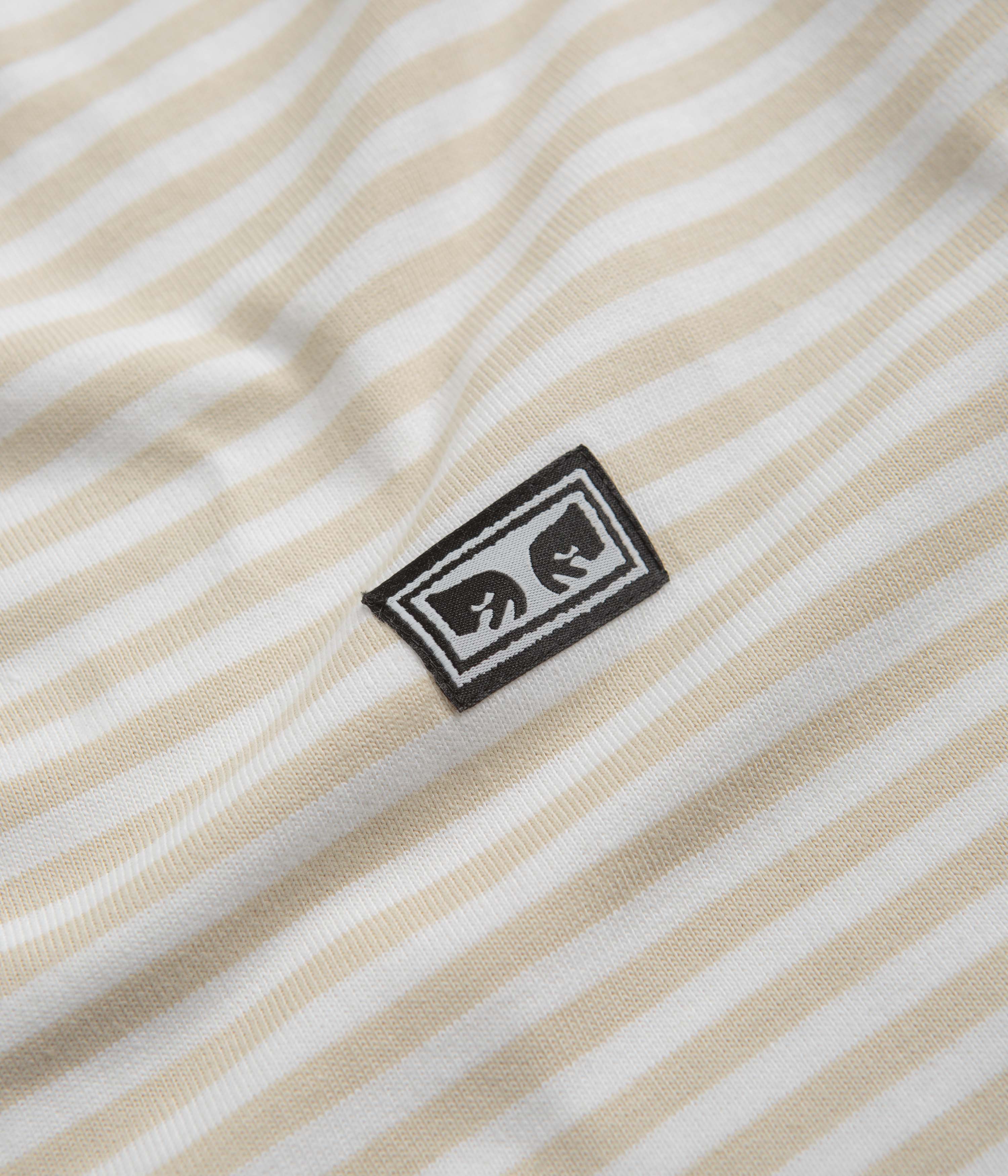 Obey Established Works Eyes Stripe T-Shirt - Clay Multi - Image 2
