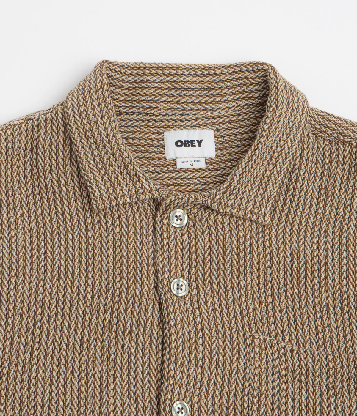 Obey Horace Short Sleeve Shirt - Unbleached Multi - Image 2