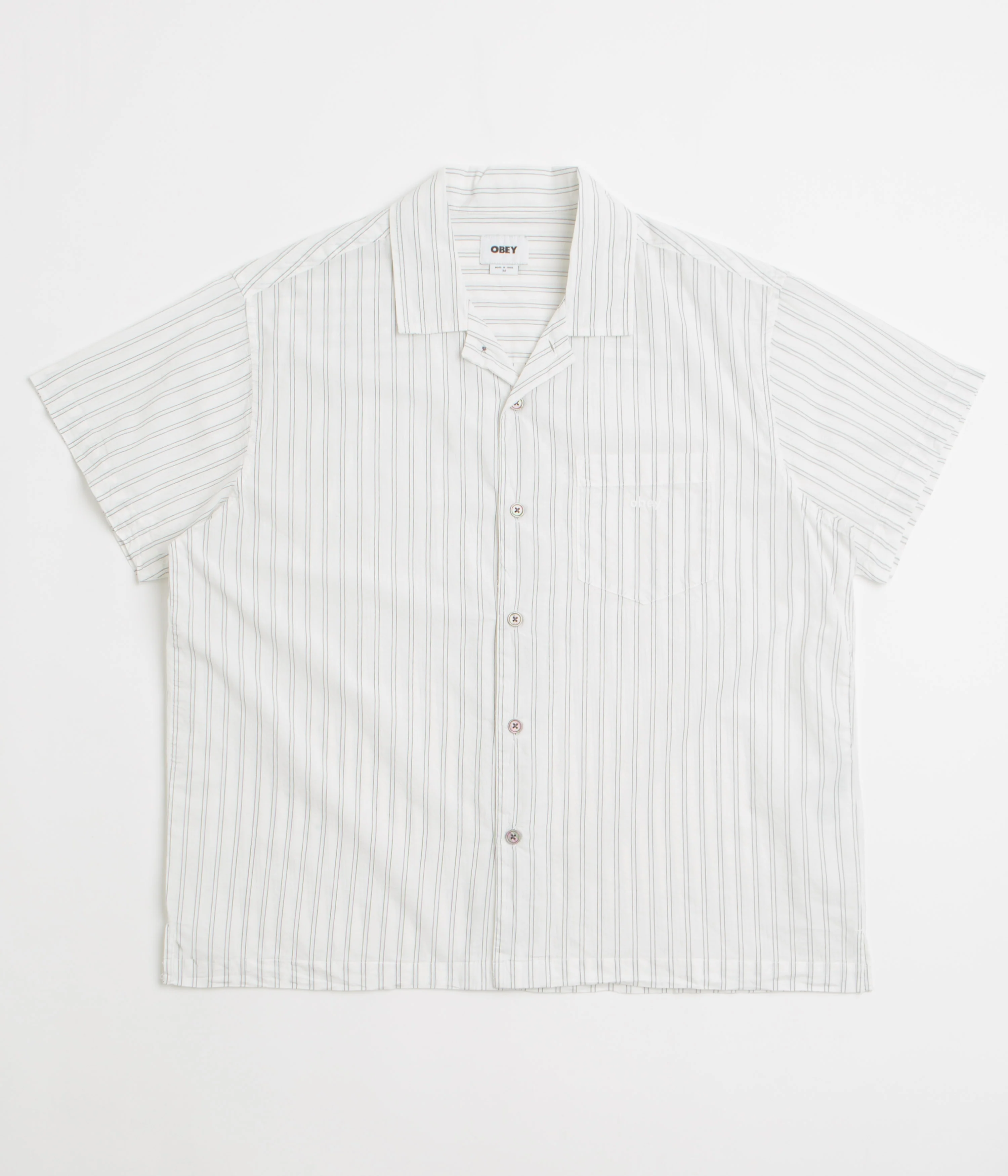 Obey Rizzo Short Sleeve Shirt - White Multi