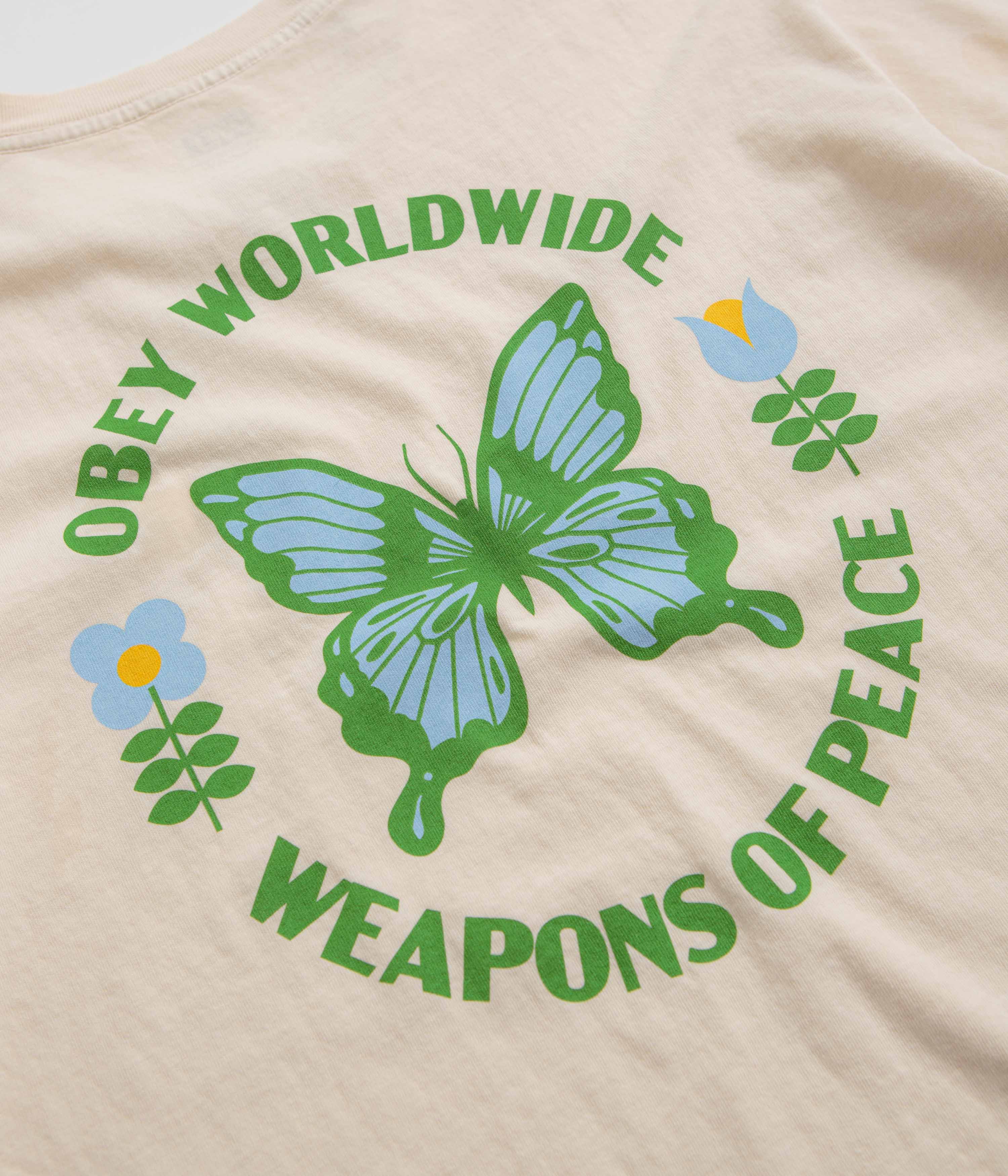 Obey Weapons Of Peace T-Shirt - Sago - Image 5