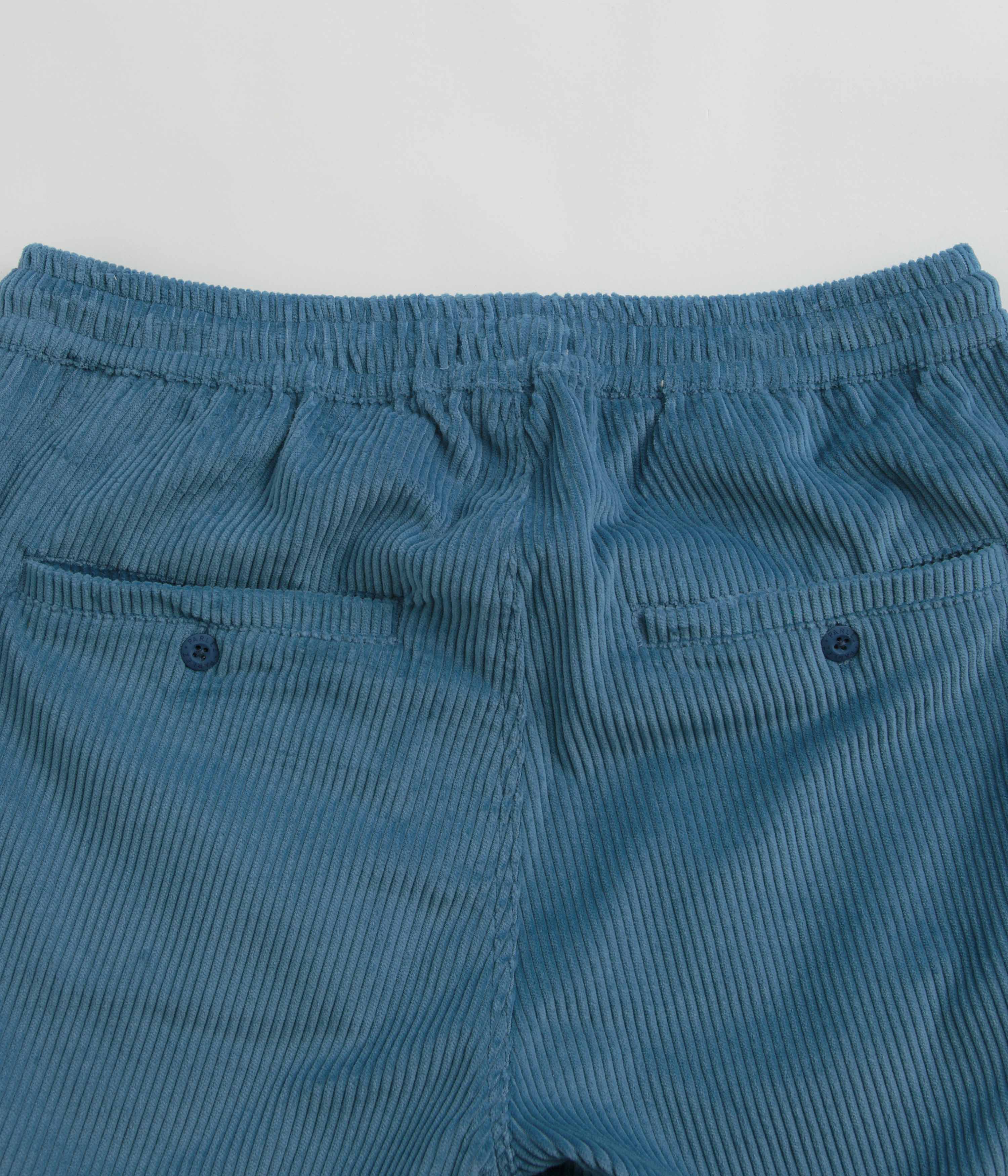 Parlez Campbell Cord Shorts - Dusty Blue - Image 6