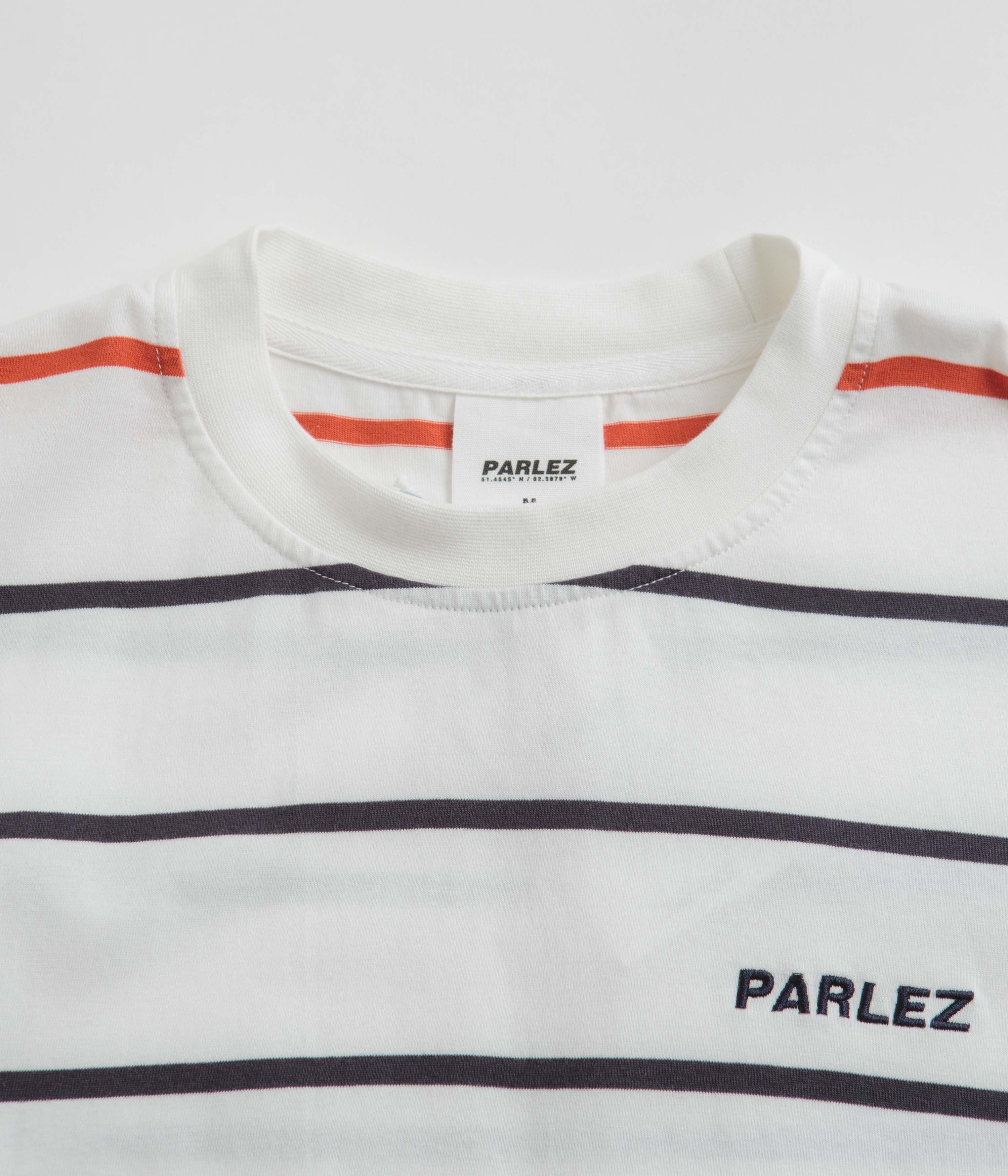 Parlez Element Stripe T-Shirt - White - Image 2