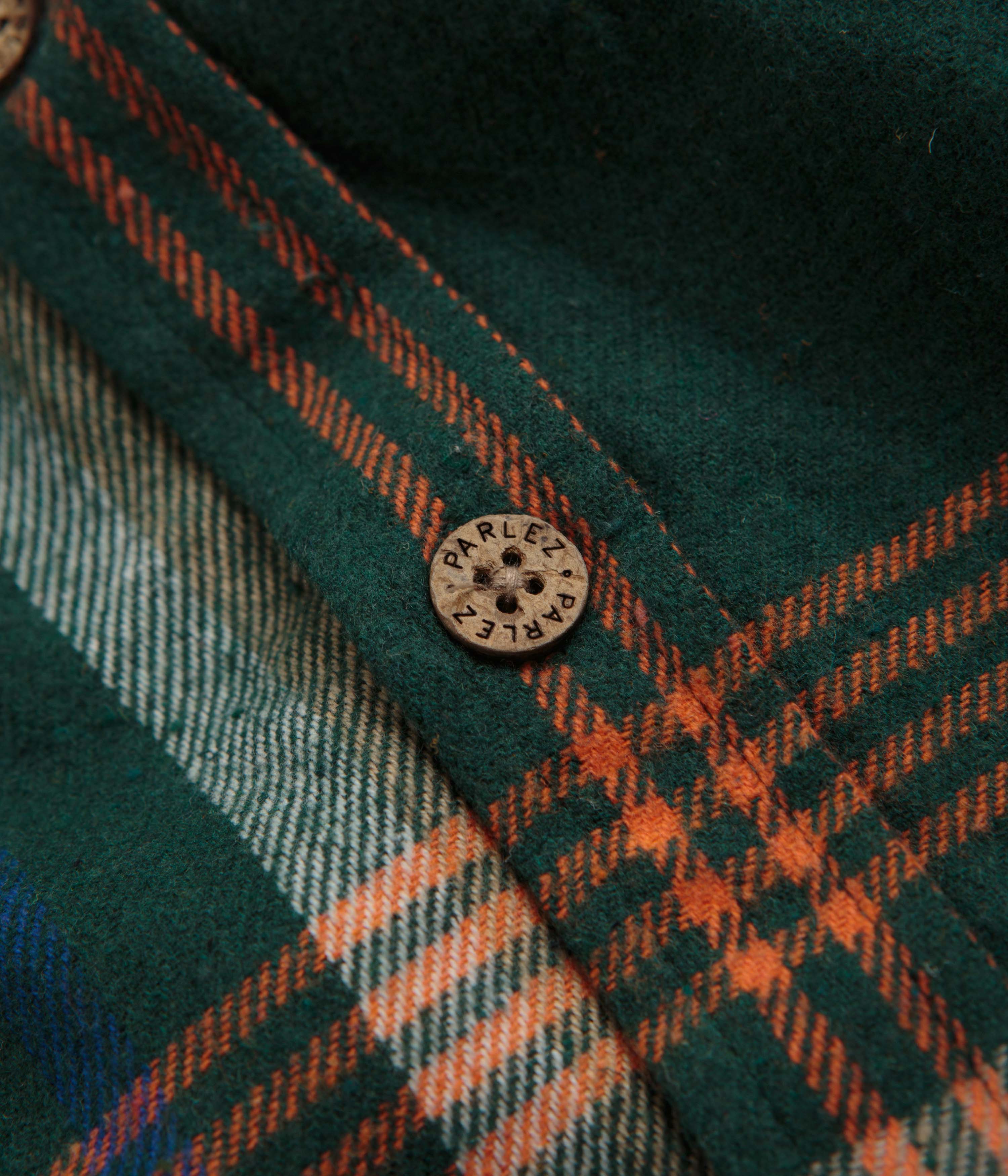Parlez Rotan Check Shirt - Deep Green - Image 4