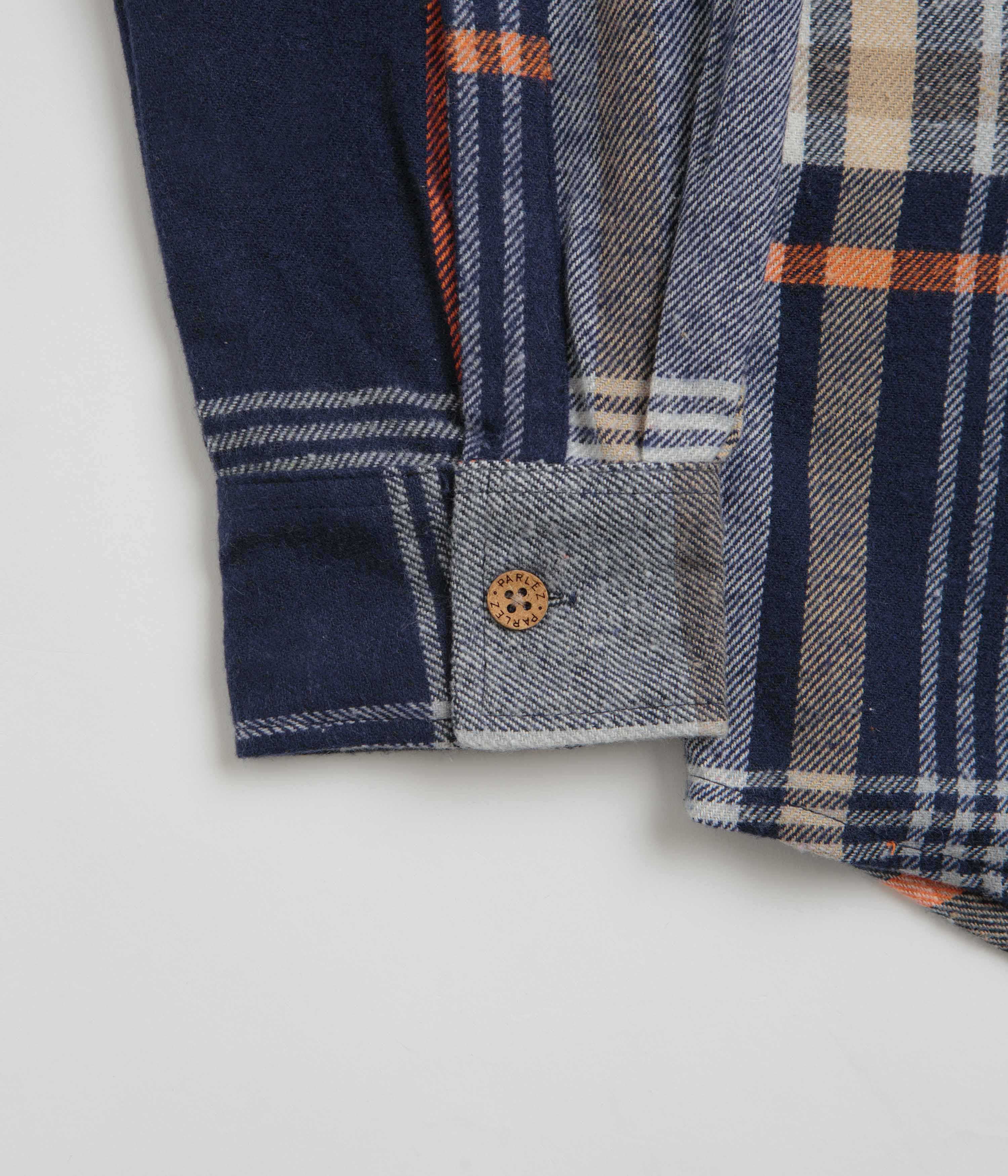 Parlez Rotan Check Shirt - Navy - Image 2