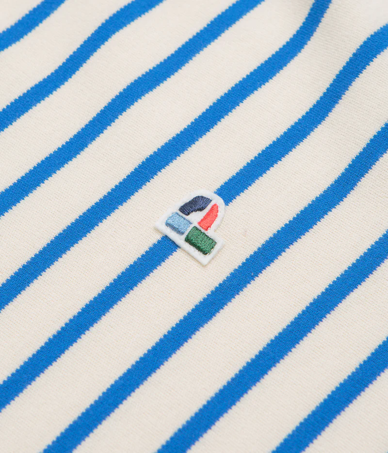 Parlez Shore YD Stripe Long Sleeve T-Shirt - Azure - Image 3