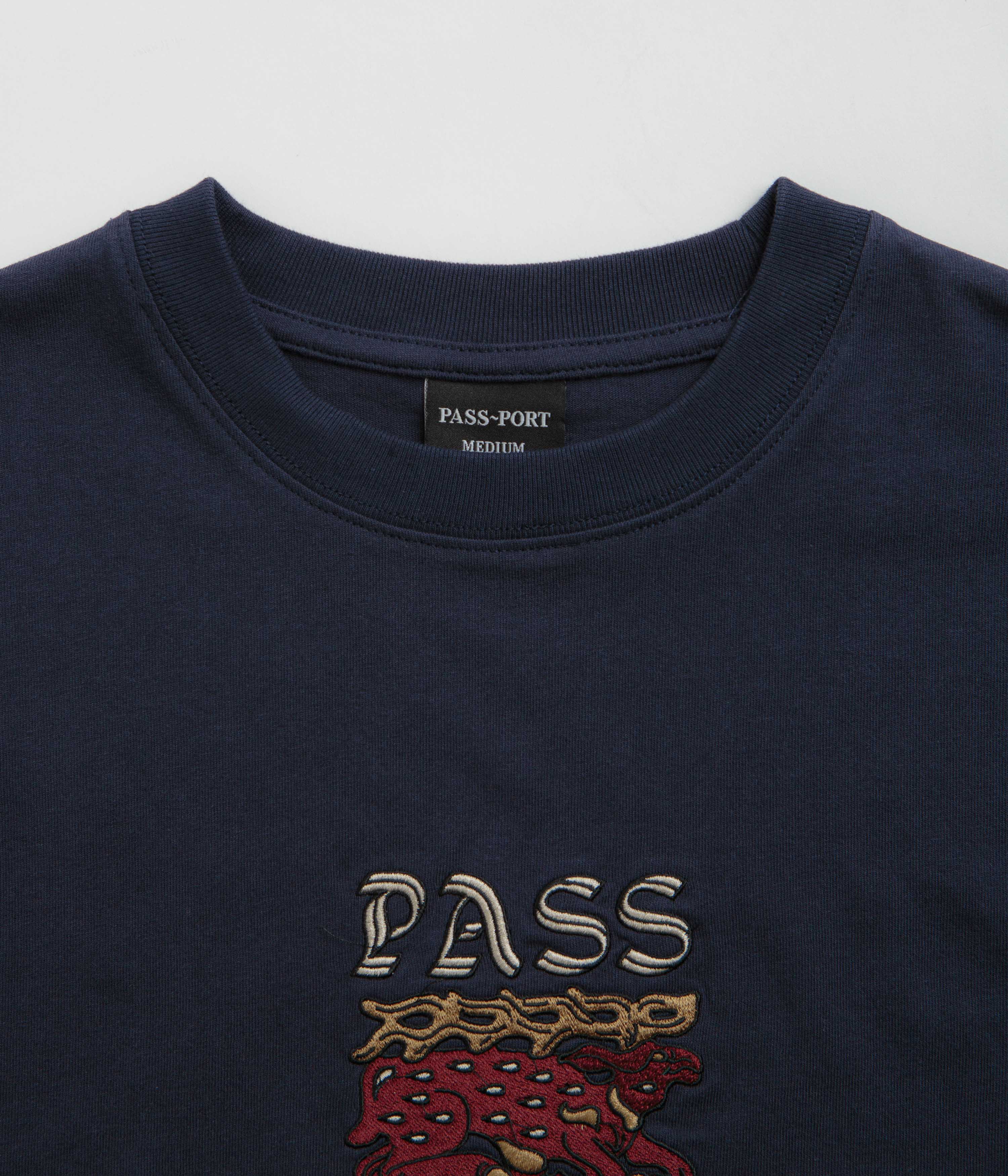 Pass Port Antler T-Shirt - Navy - Image 3
