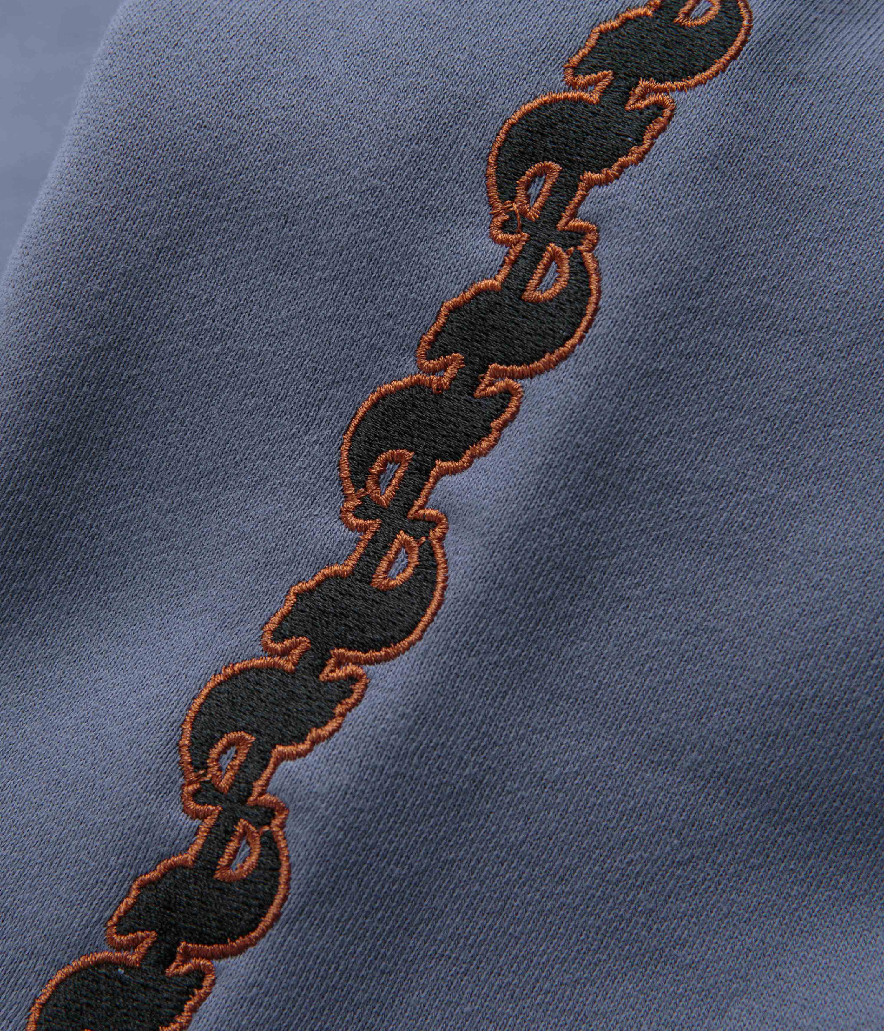 Pass Port Pattoned Crewneck Sweatshirt - Washed Out Blue - Image 5