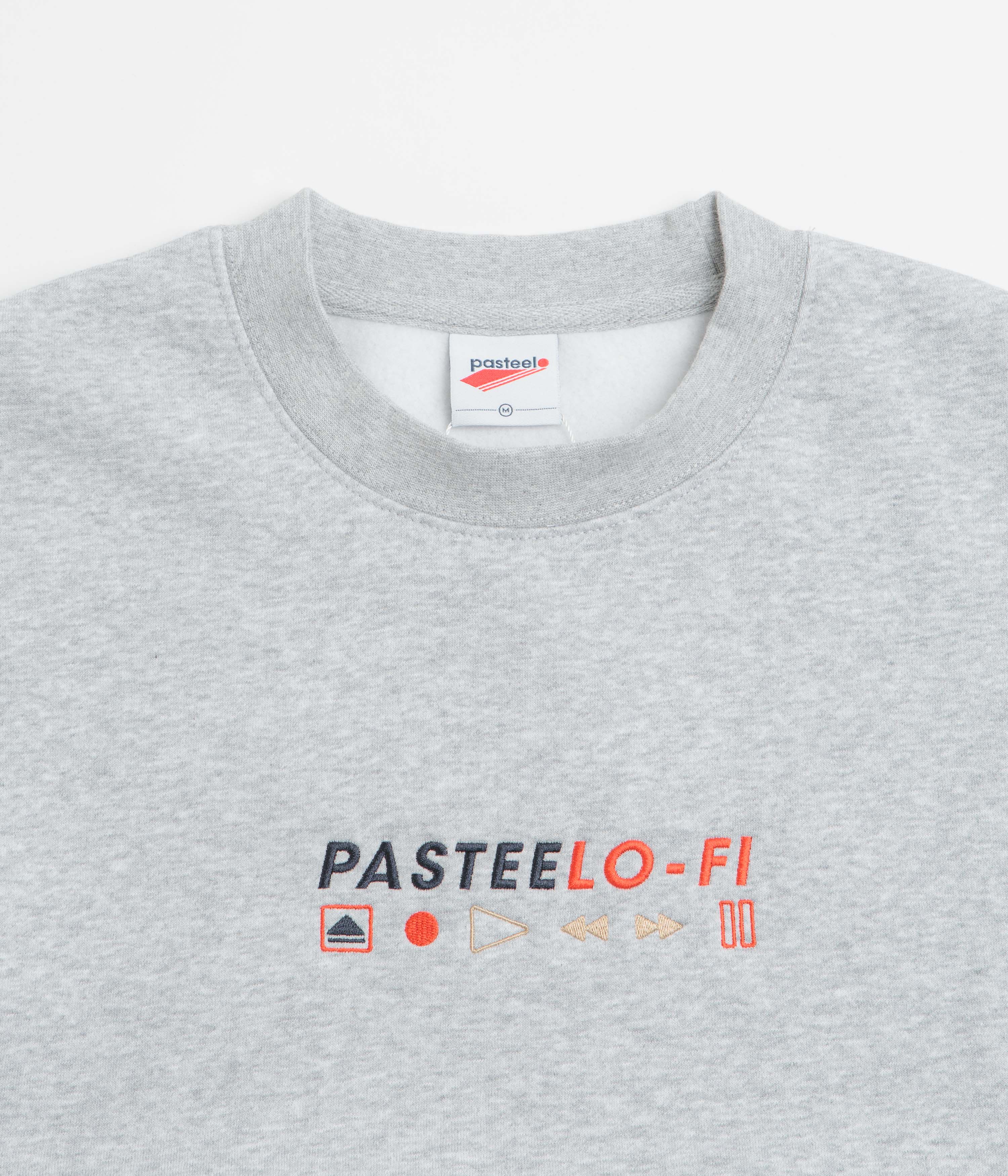 Pasteelo Lo-Fi Crewneck Sweatshirt - Heather Grey - Image 2