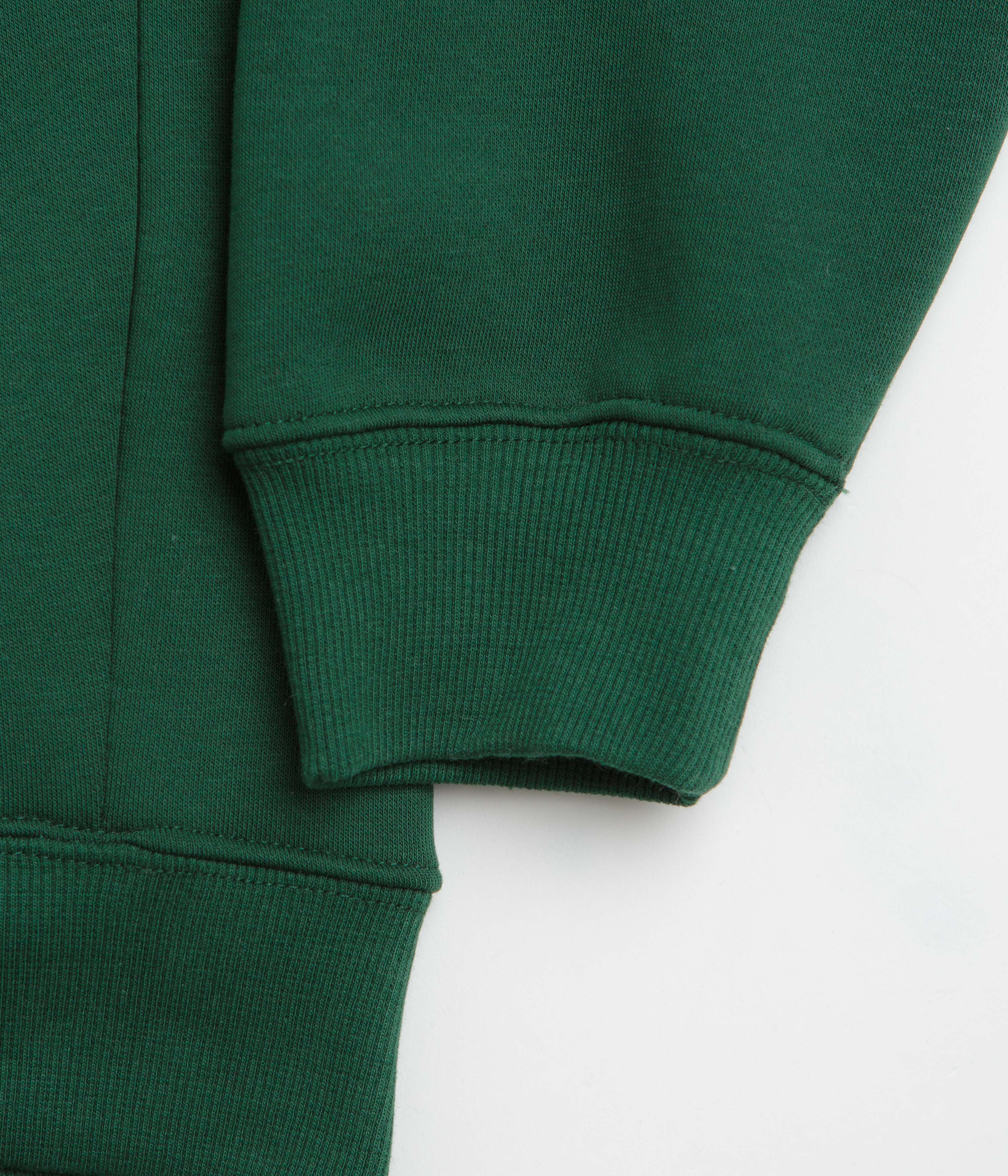 Pasteelo Zip Up Trainer Sweatshirt - Forest - Image 6