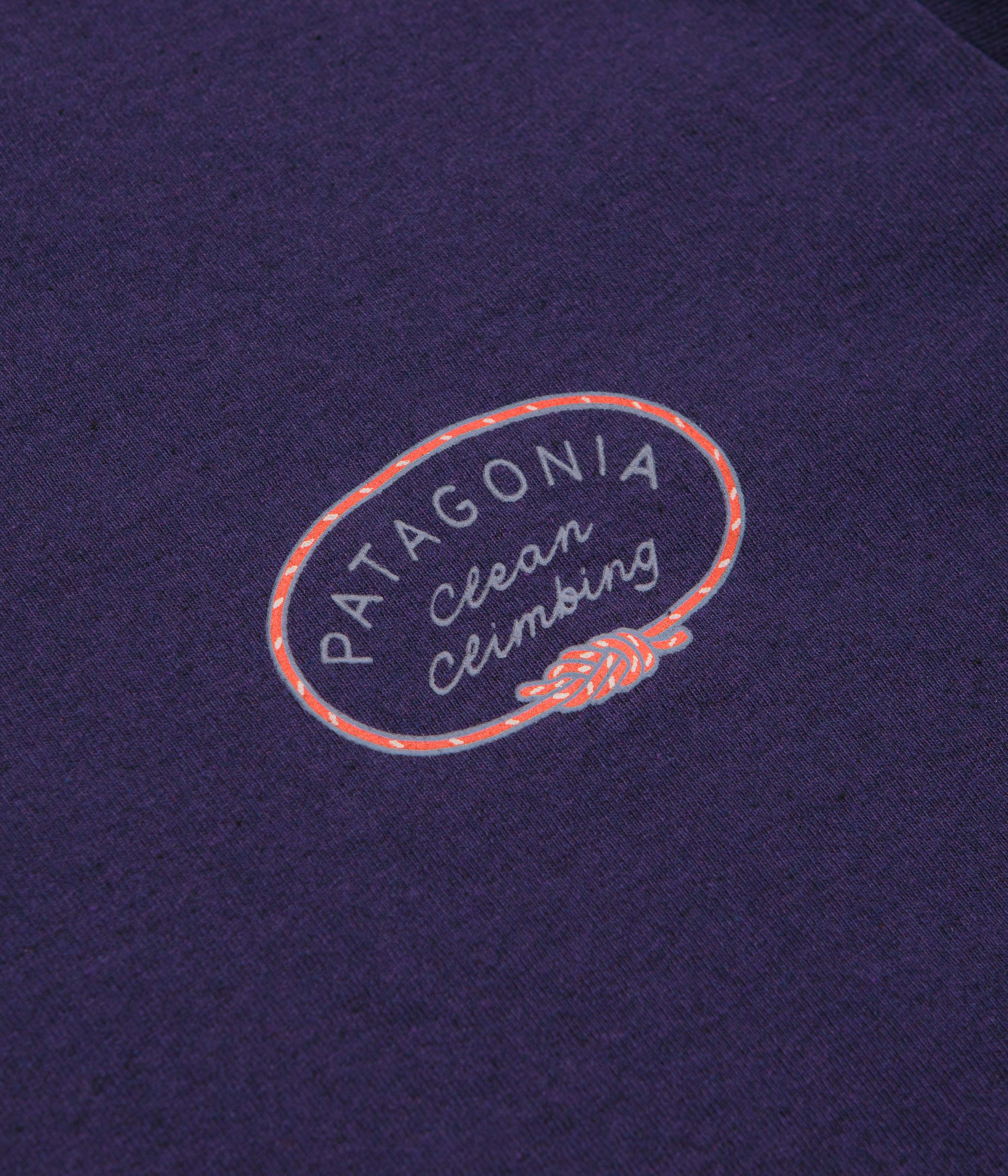 Patagonia Clean Climb Roots Responsibili-Tee T-Shirt - Plummet Purple - Image 5