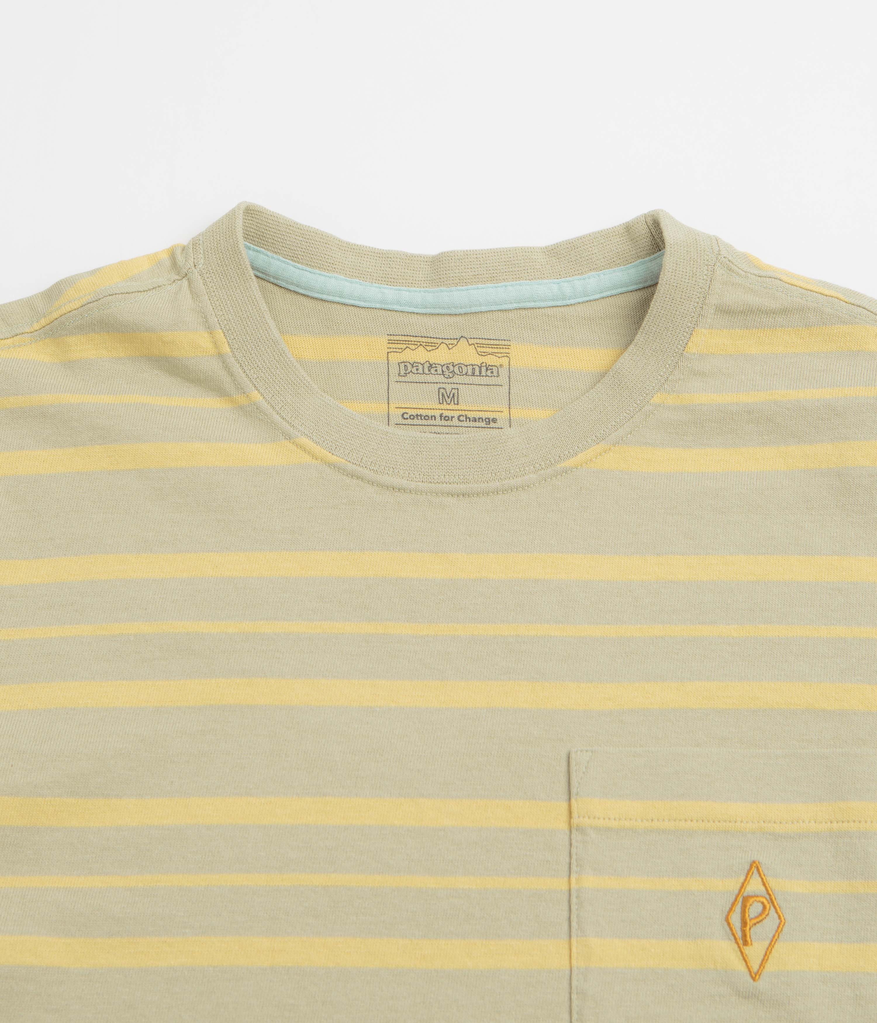 Patagonia MW Water People Mark Pocket T-Shirt - Steep Face: Weathered Stone - Image 3