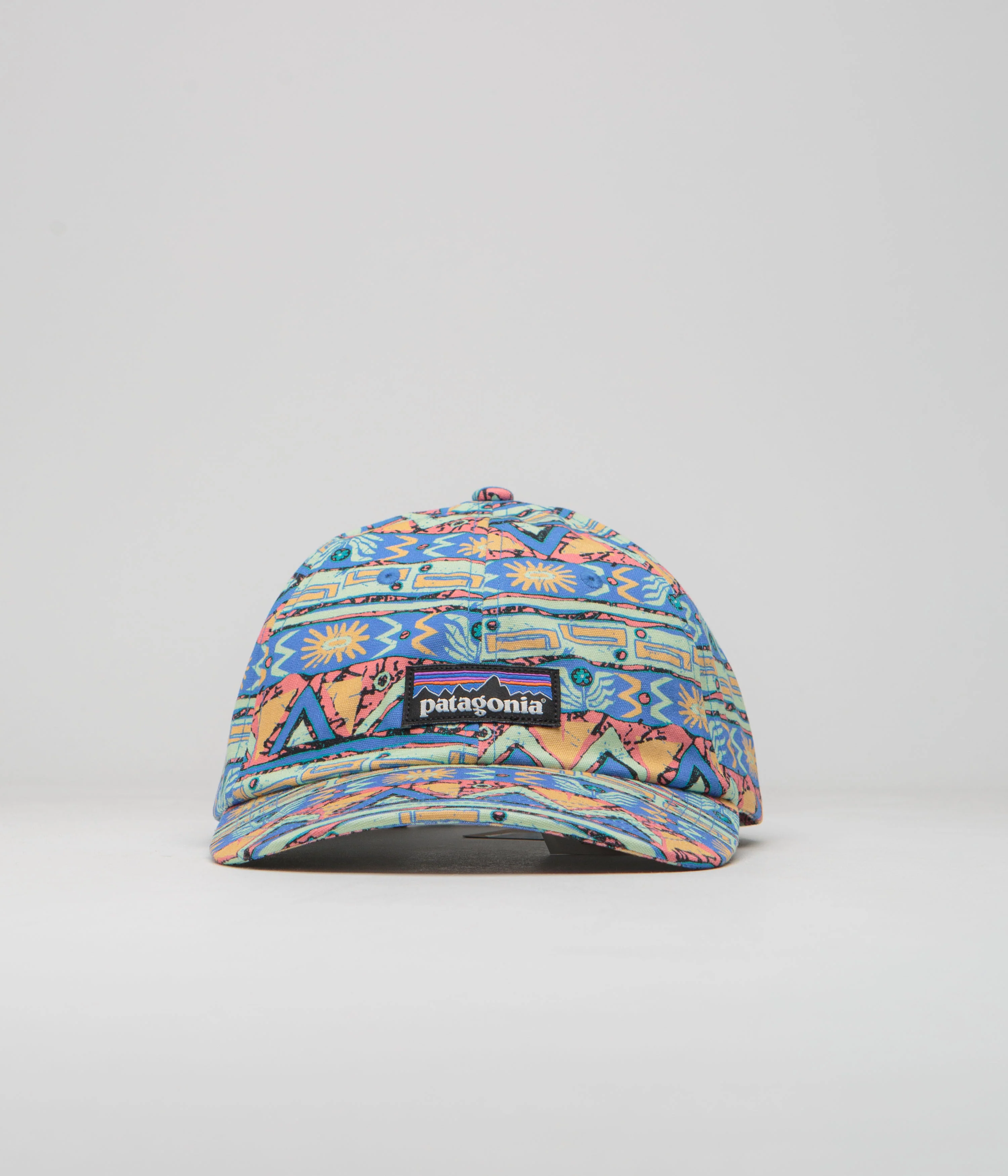 Patagonia P-6 Label Trad Cap - High Hopes Geo Small: Salamander Green - Image 2