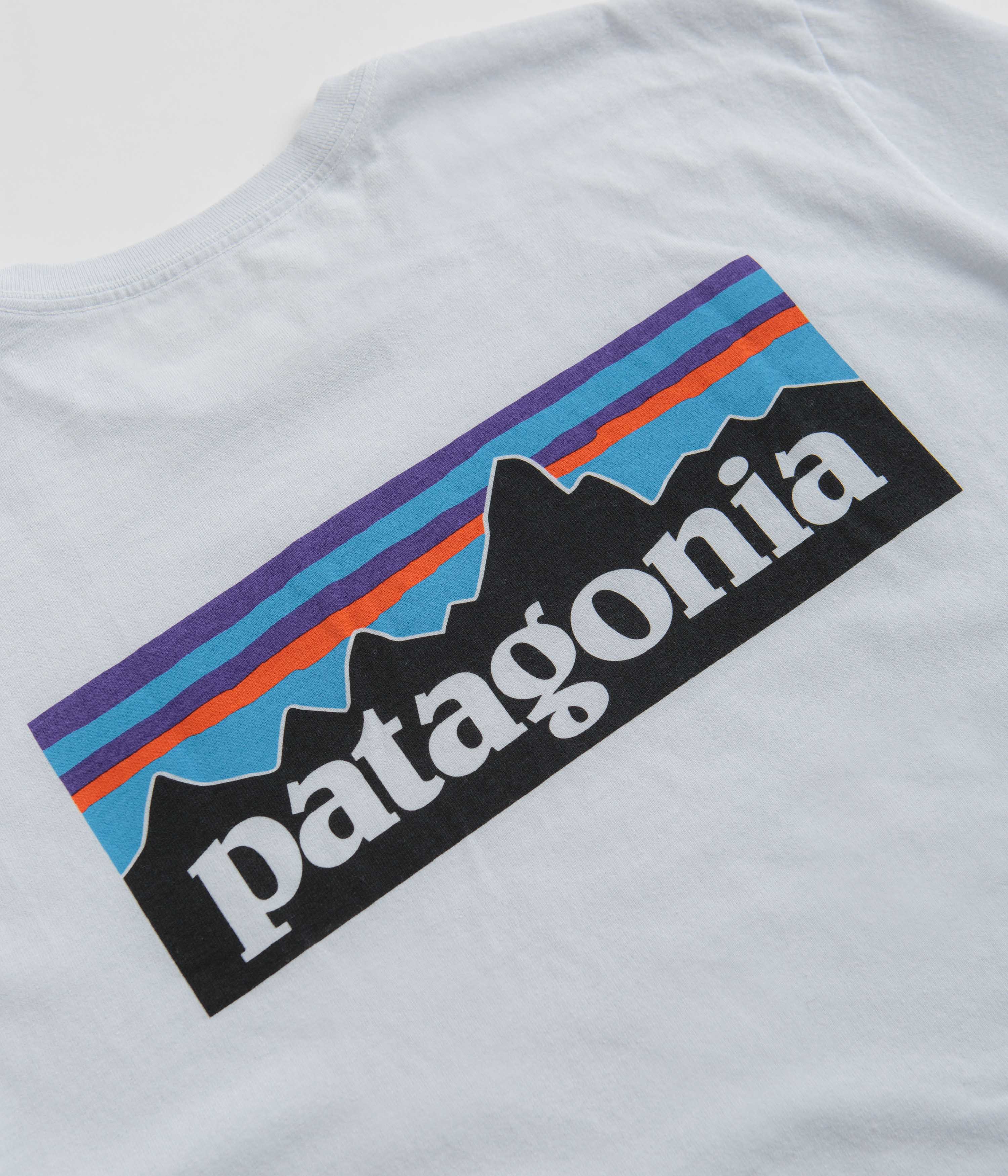 Patagonia P-6 Logo Responsibili-Tee Long Sleeve T-Shirt - White - Image 6