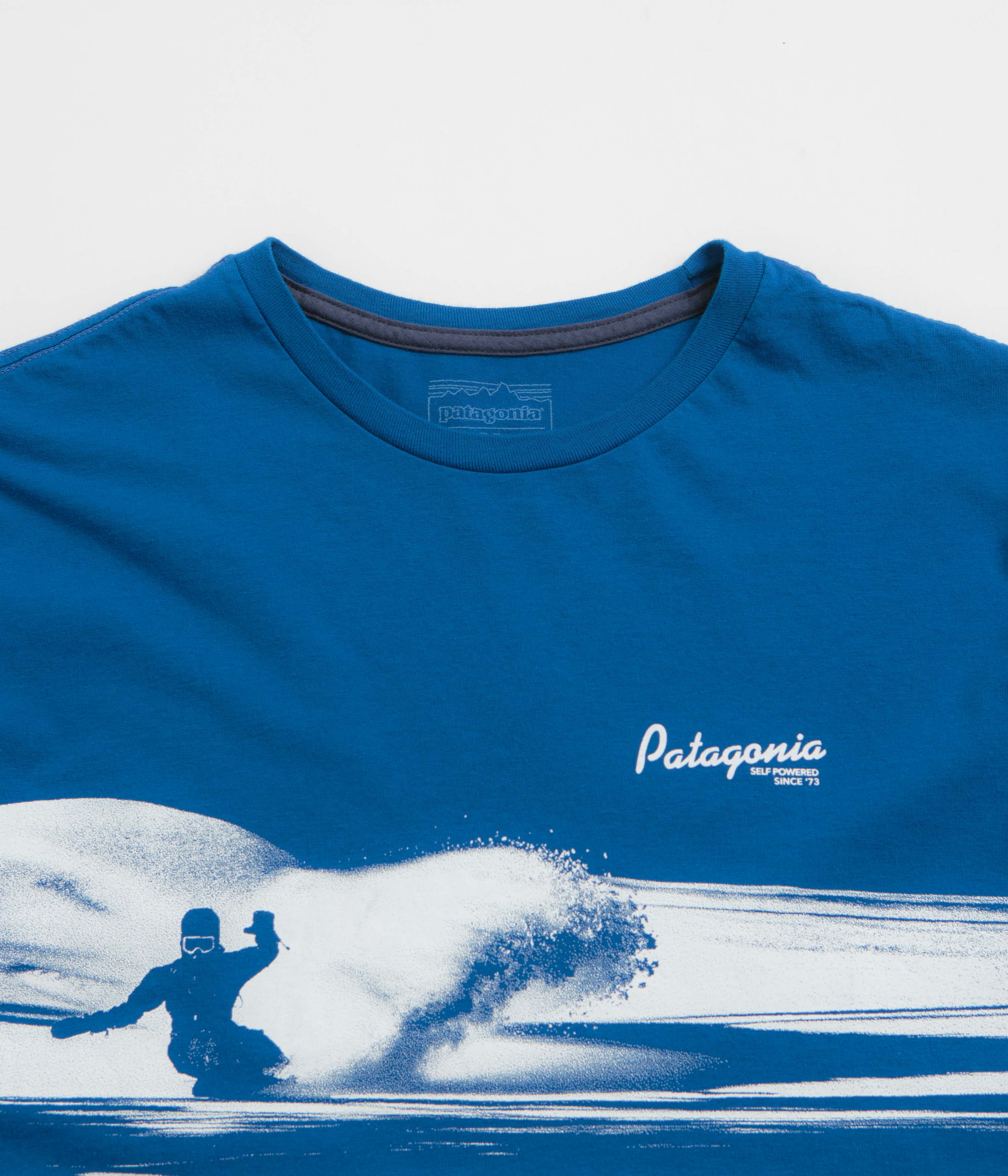 Patagonia Self-Power Organic T-Shirt - Endless Blue - Image 3