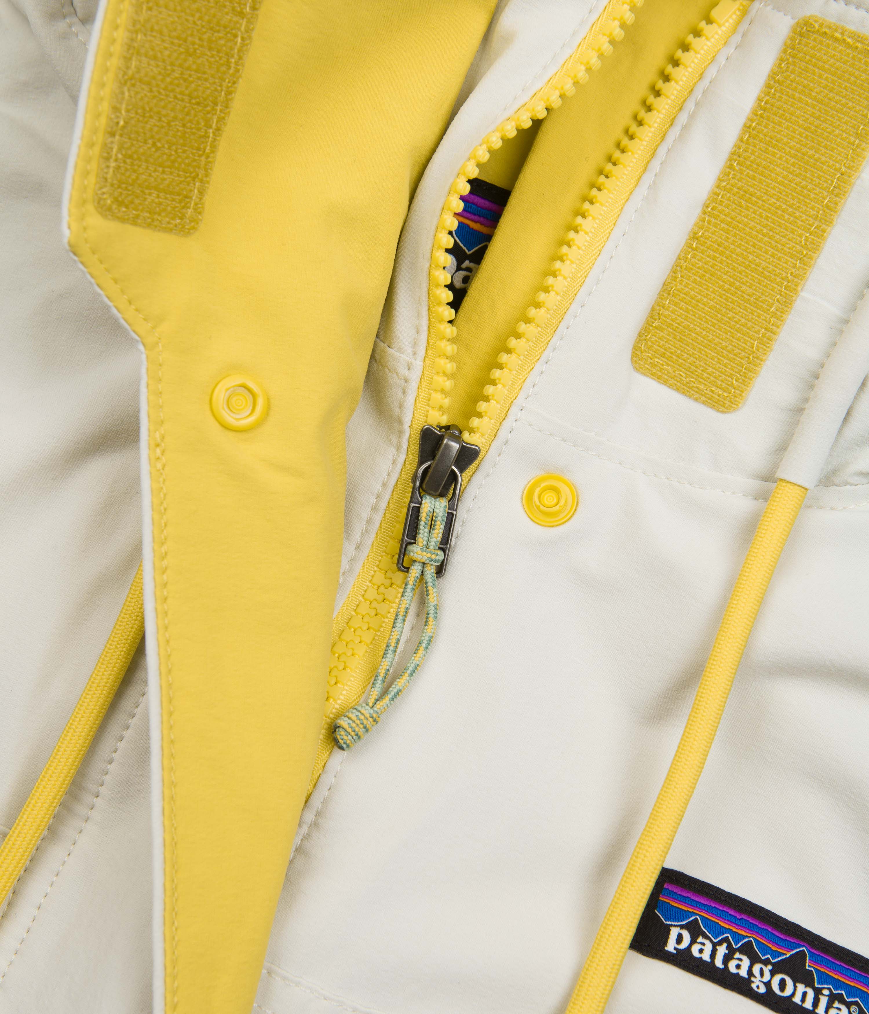 Patagonia Womens Skysail Jacket - Dyno White / Surfboard Yellow - Image 6