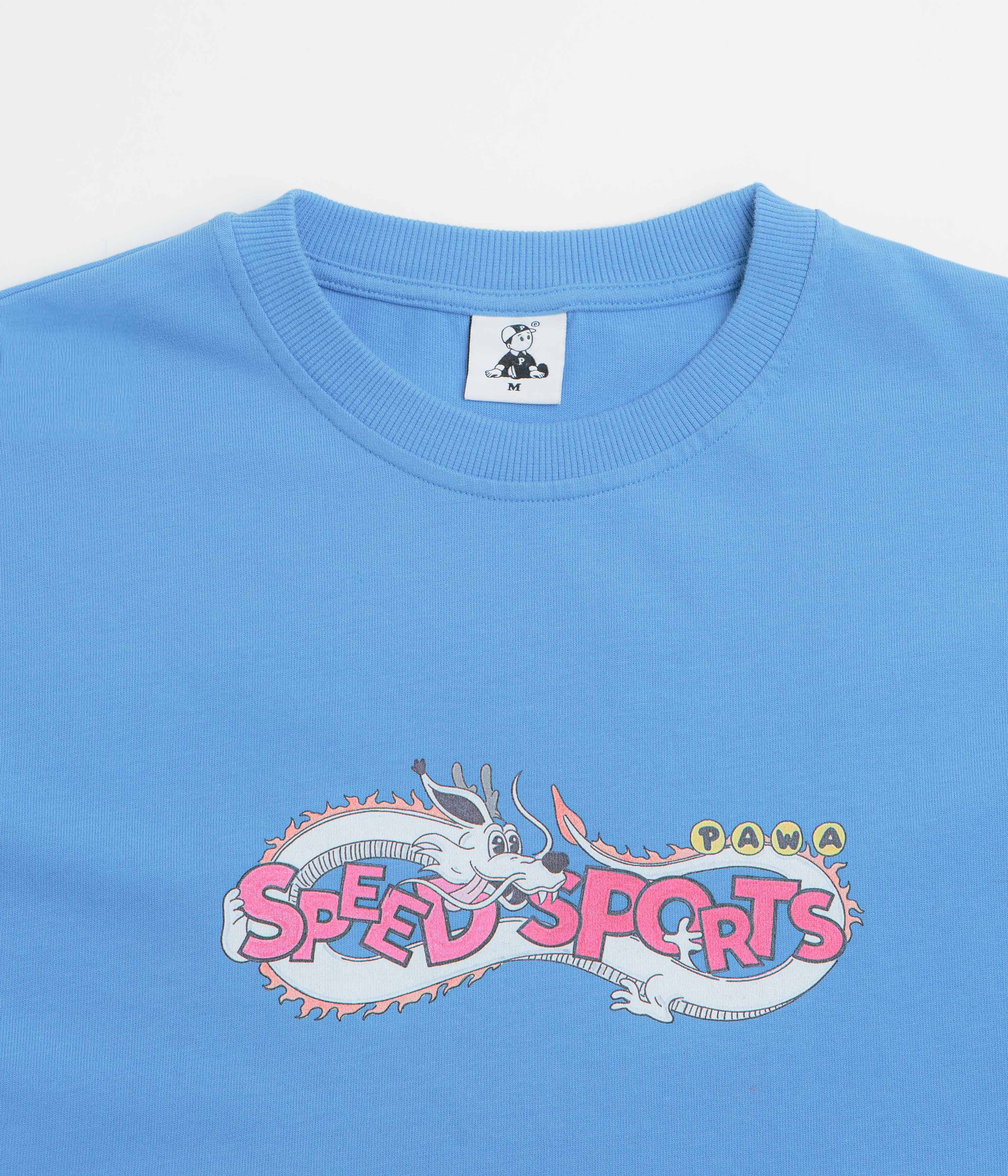 Pawa Speed Sports Dragon Doggo T-Shirt - Bleu / Azur - Image 3