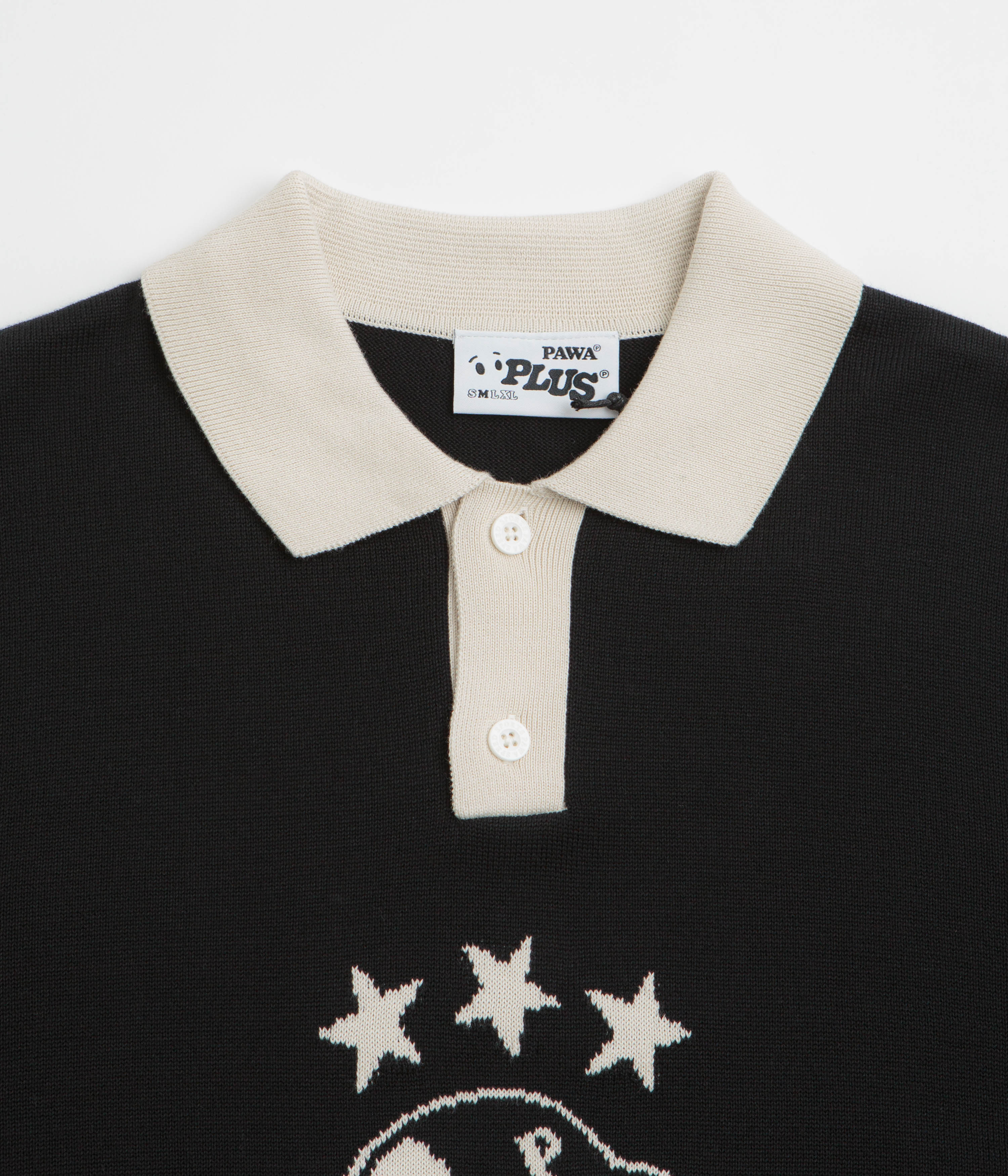Pawa Speed Sports Footie Knit Polo Shirt - Black - Image 3