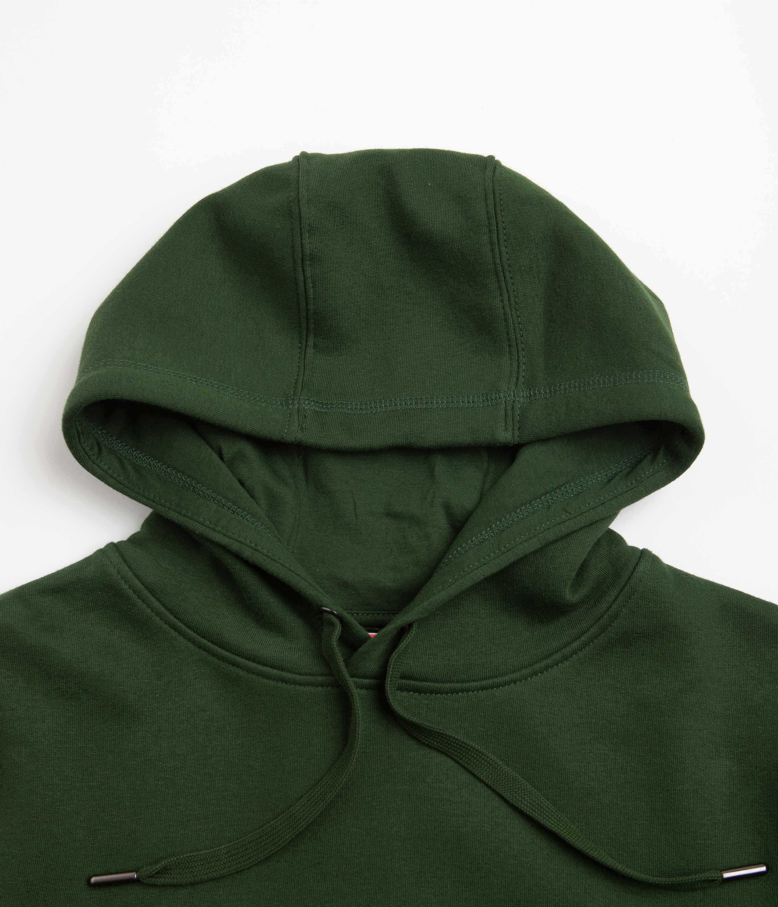 Poetic Collective Brush Stroke Hoodie - Bottle Green - Image 3