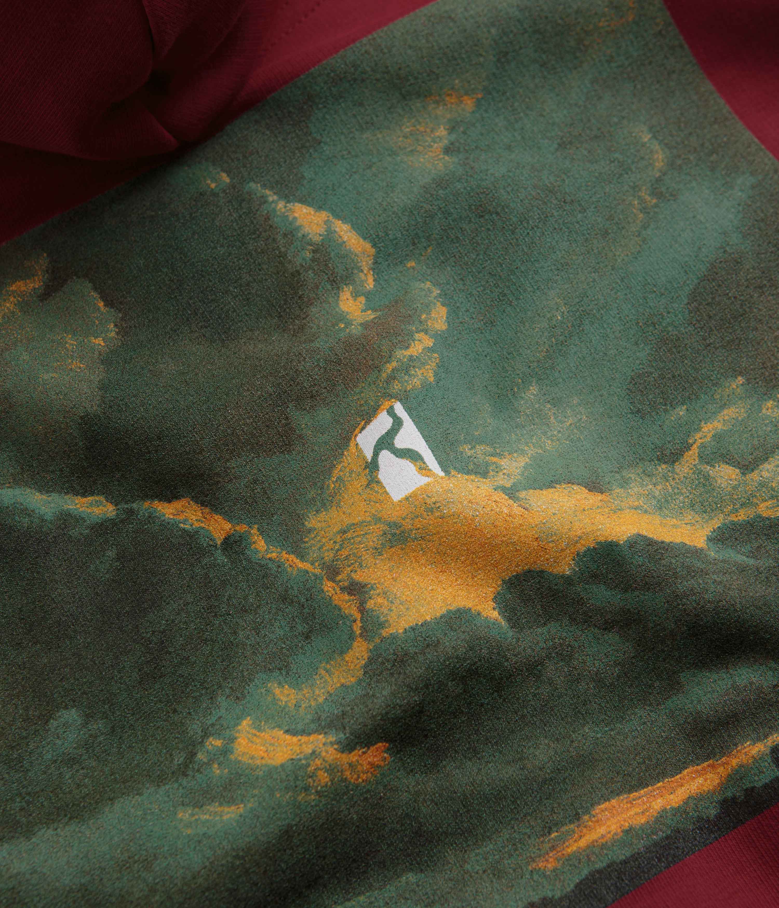 Poetic Collective Cloud Hoodie - Burgundy - Image 5