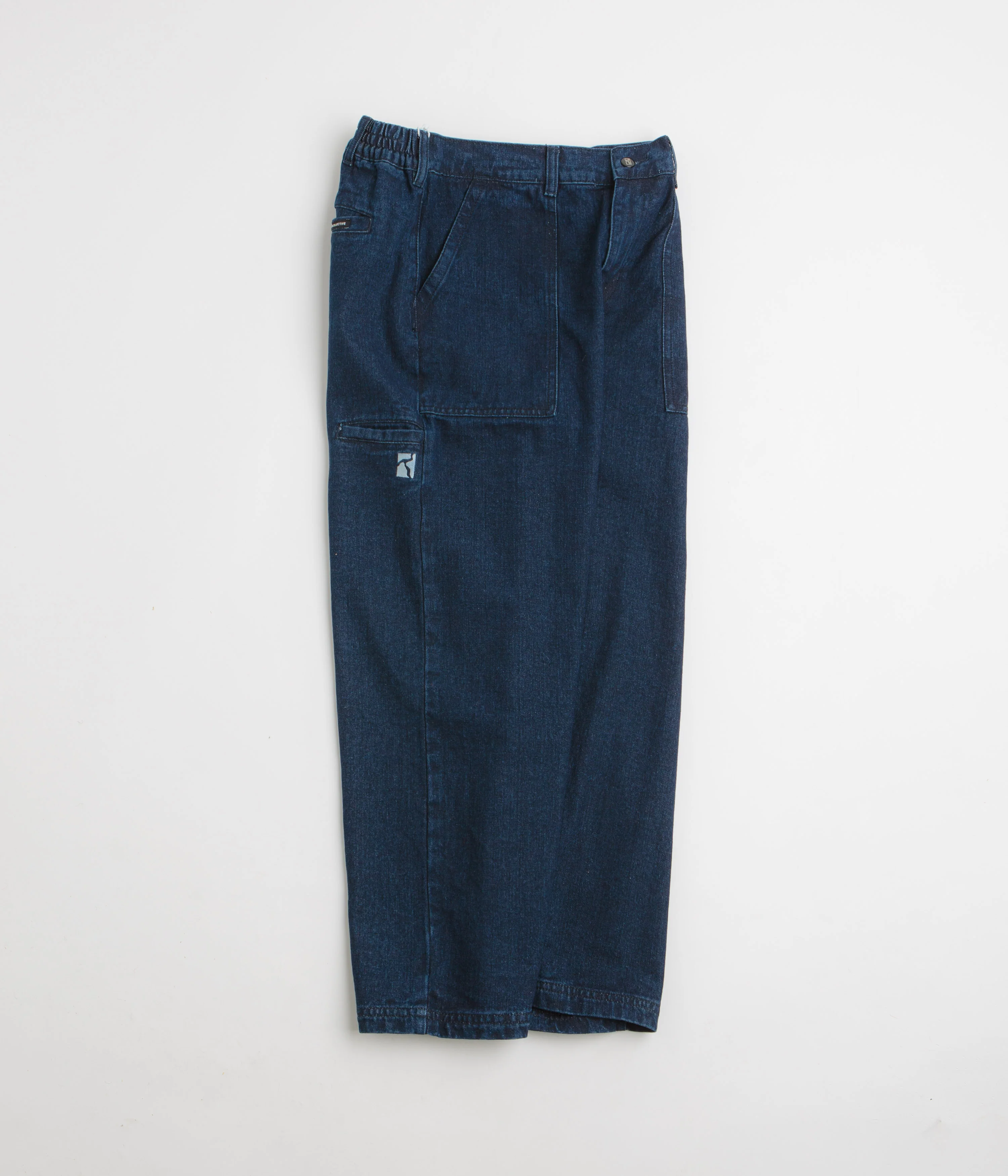 Poetic Collective Painter Pants - Classic Denim / Black - Image 2