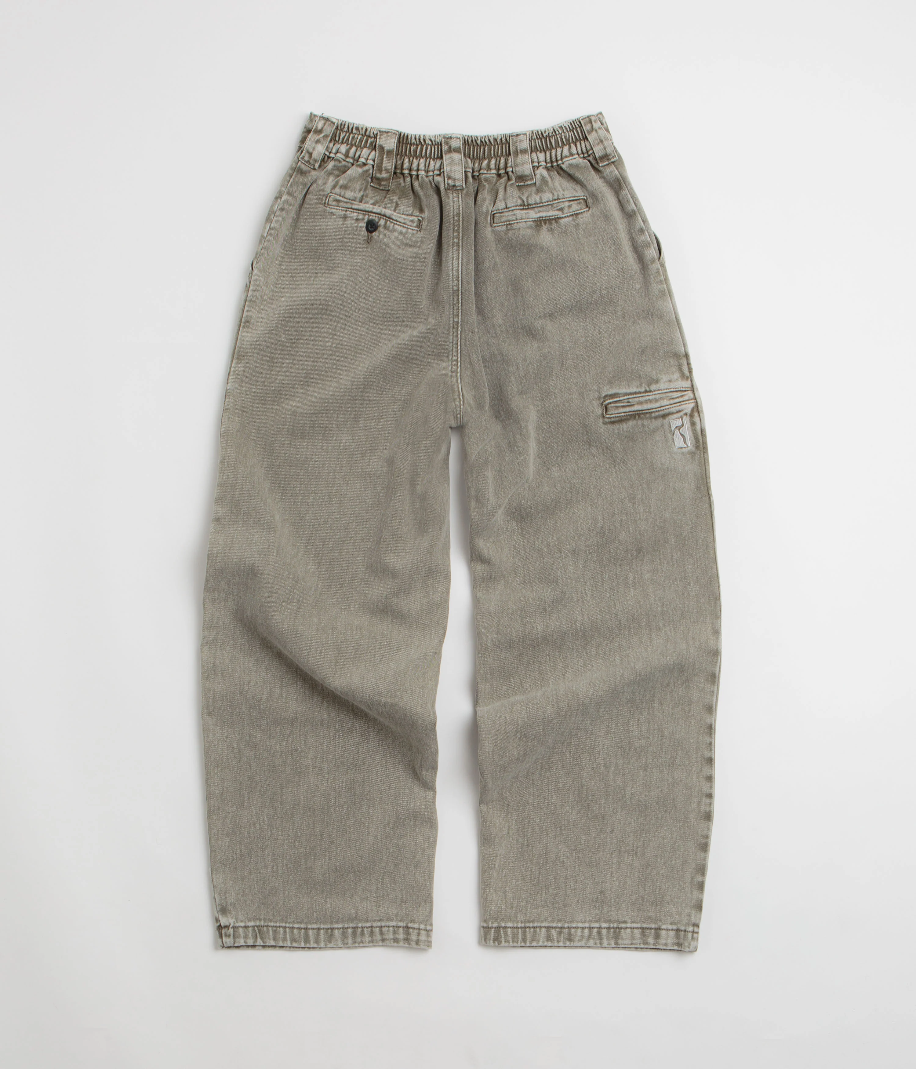 Poetic Collective Painter Pants - Grey Washed Denim - Image 3