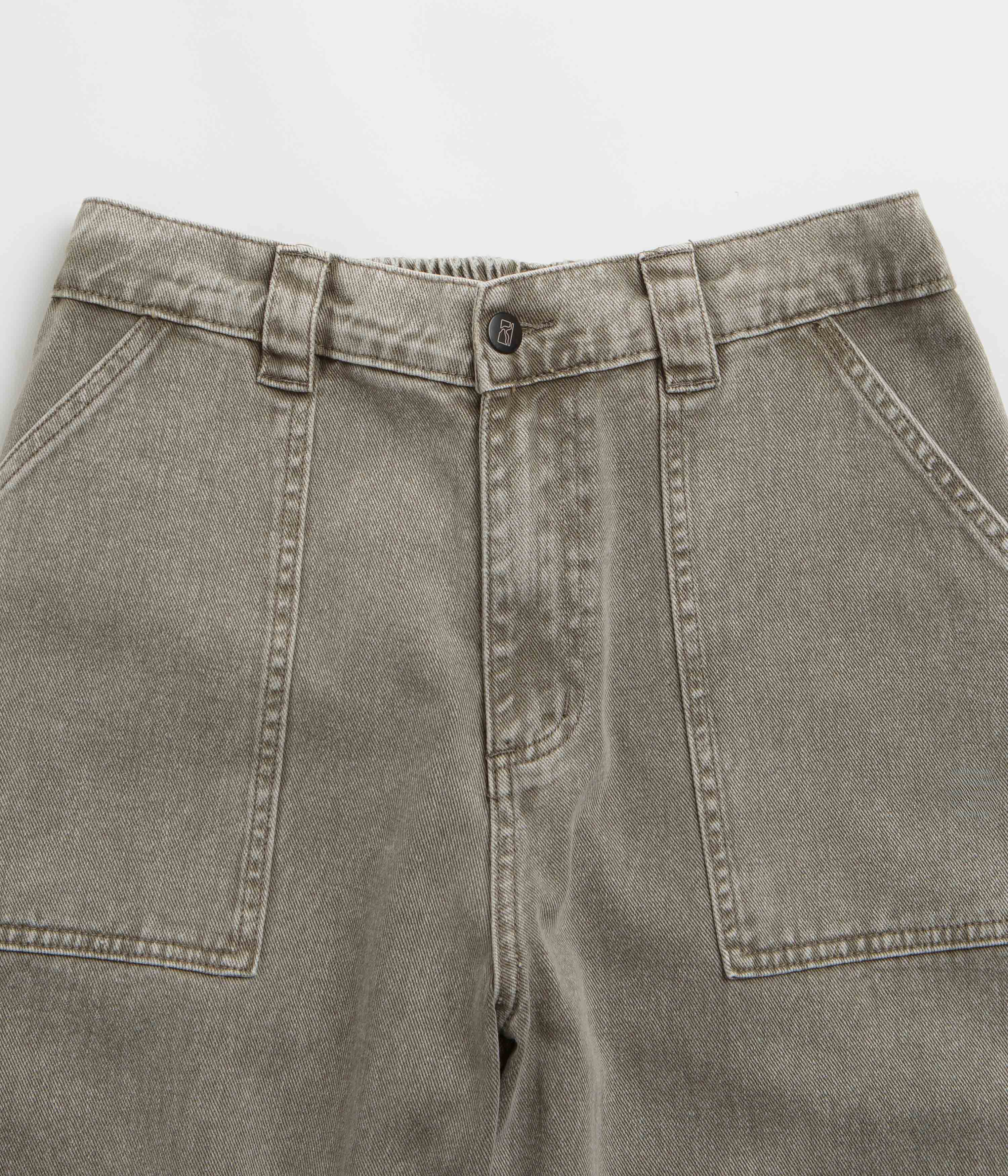 Poetic Collective Painter Pants - Grey Washed Denim - Image 4