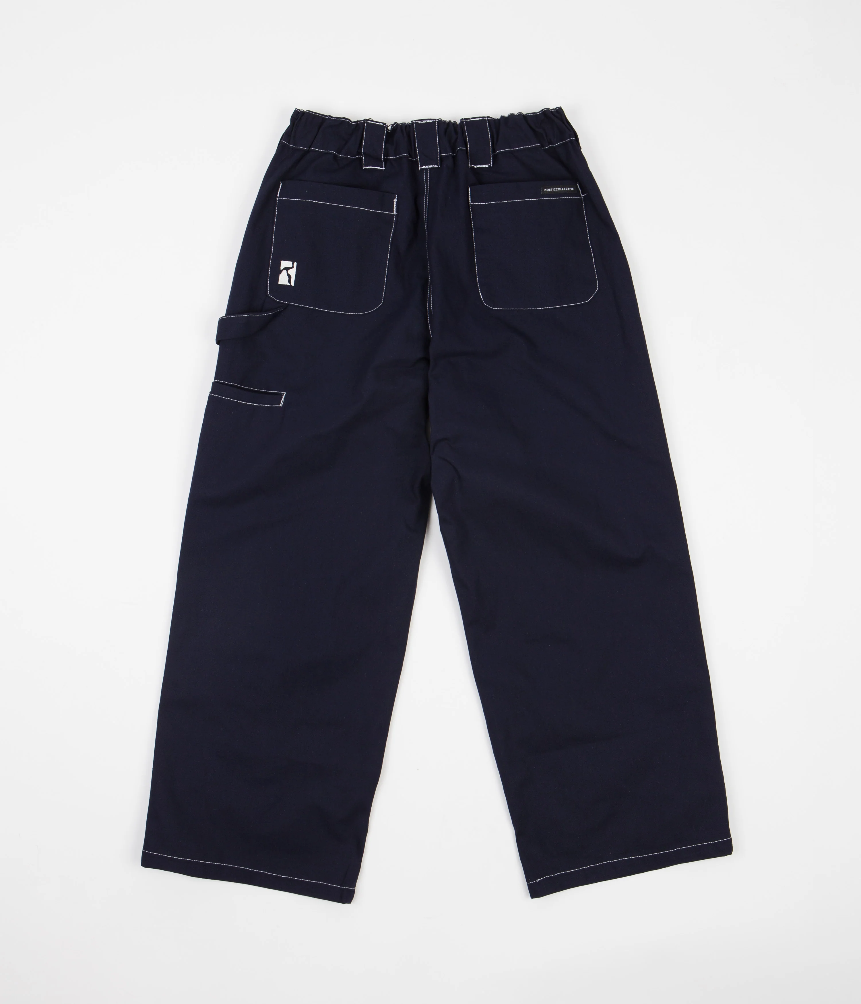 Poetic Collective Sculptor Pants - Navy / White - Image 4