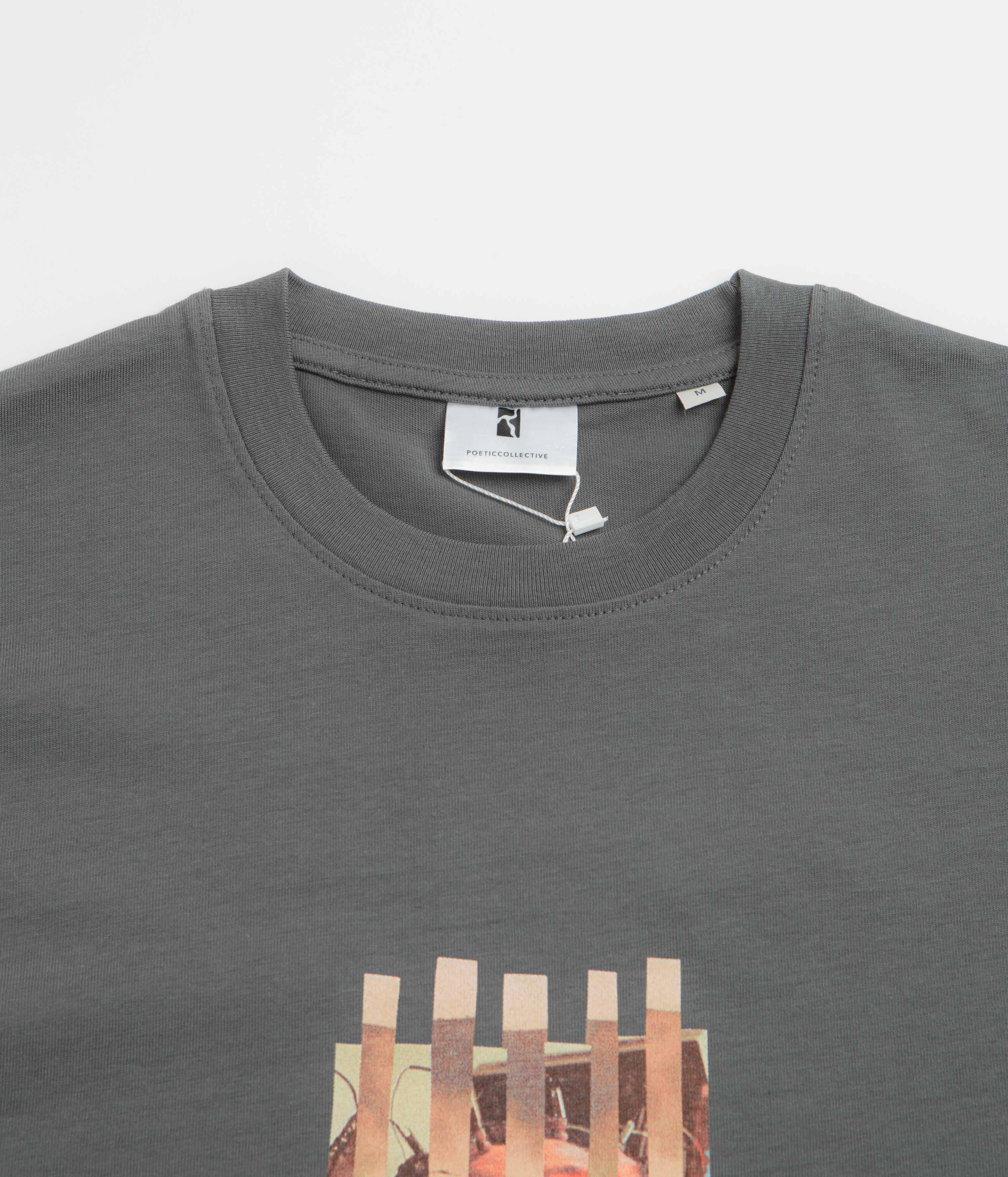 Poetic Collective Sleep T-Shirt - Iron Grey - Image 2