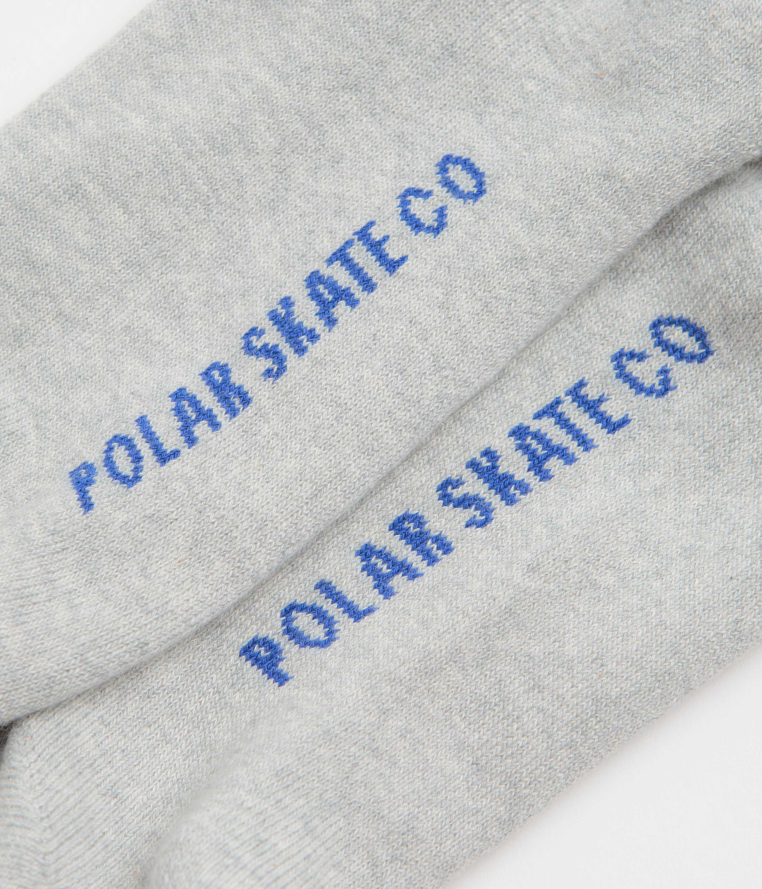 Polar 2 Stripe Socks - Heather Grey / Blue - Image 2