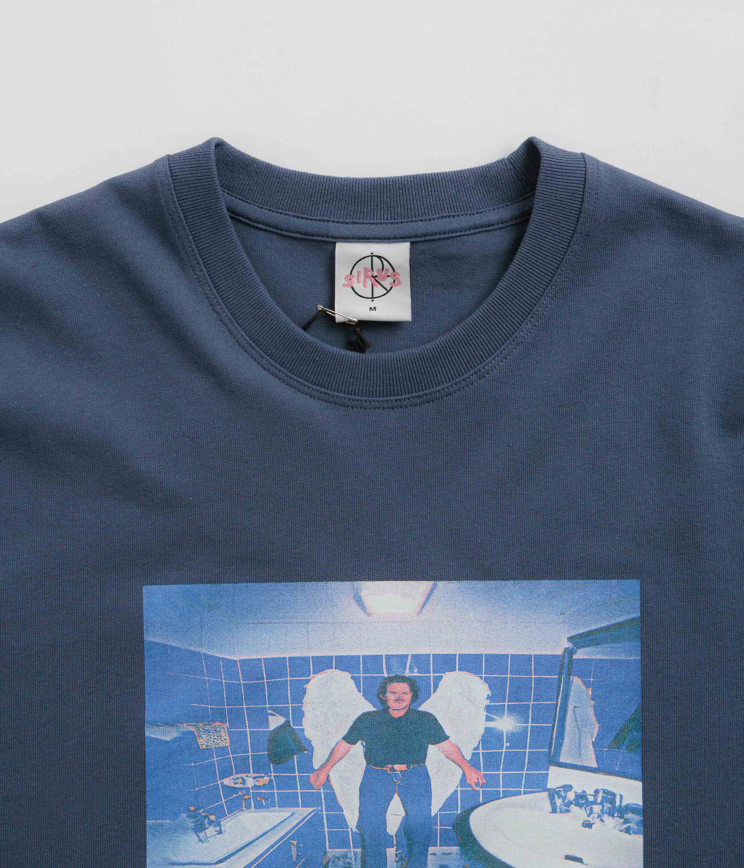 Polar Angel Man T-Shirt - Grey Blue - Image 3