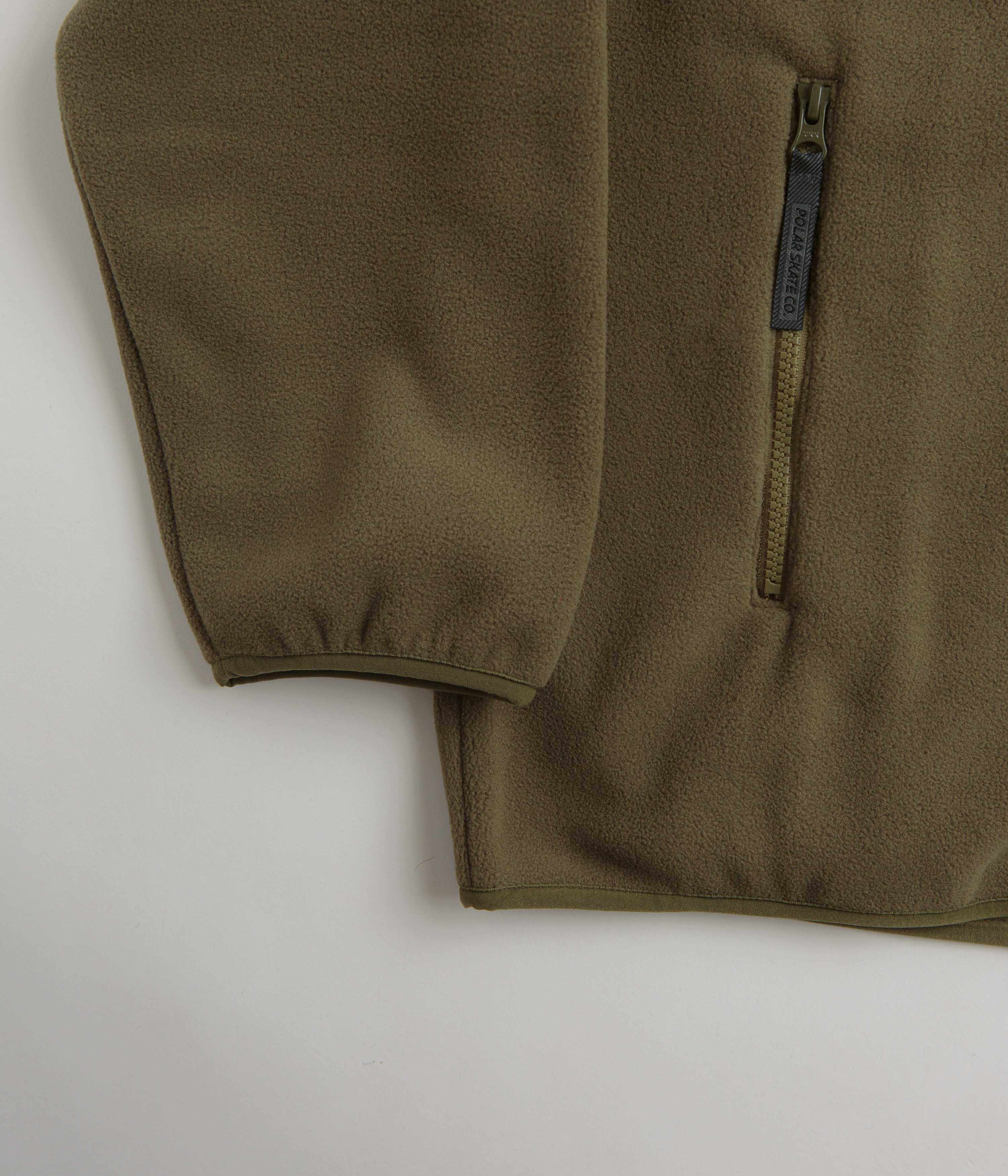 Polar Basic Fleece Jacket - Army Green - Image 2