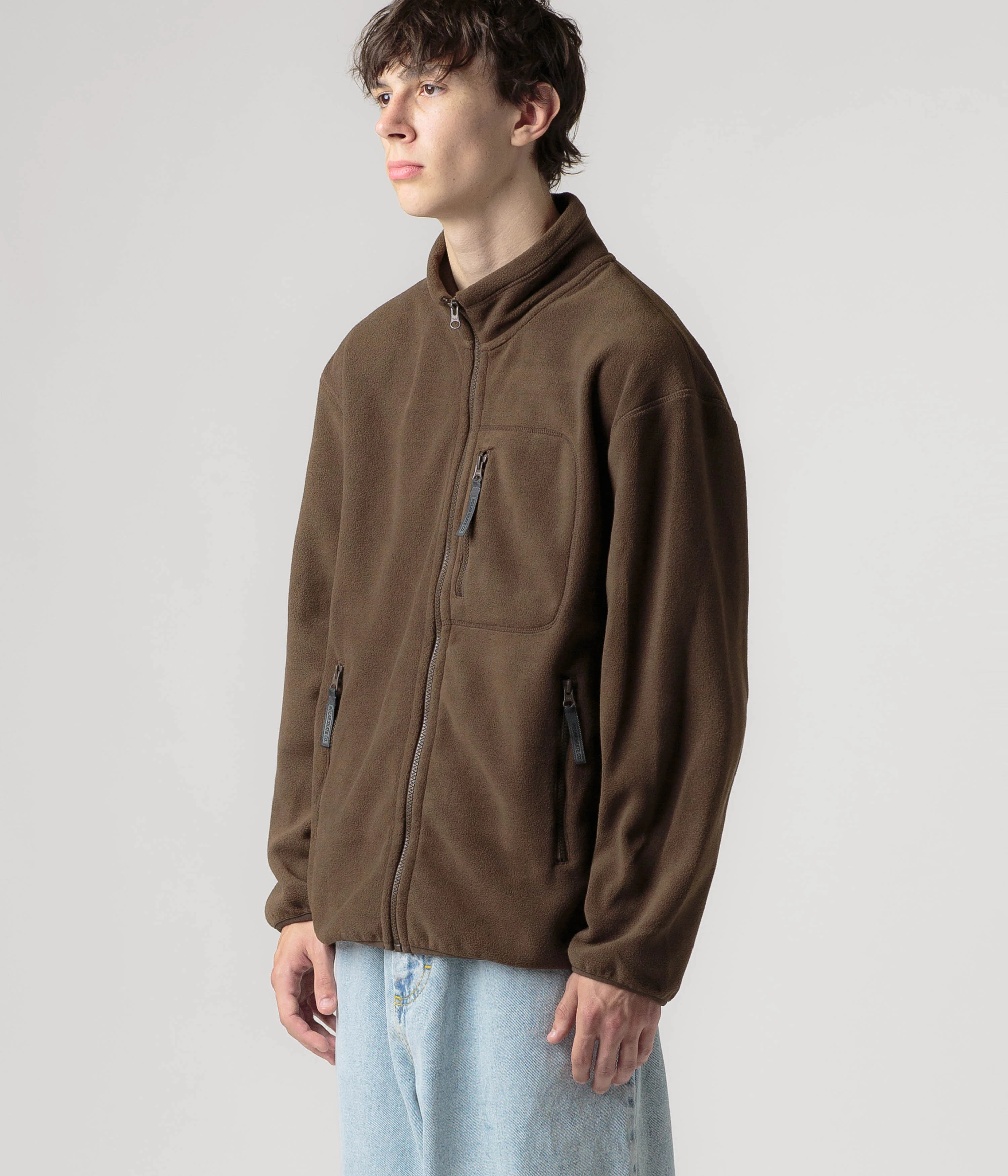 Polar Basic Fleece Jacket - Brown - Image 6
