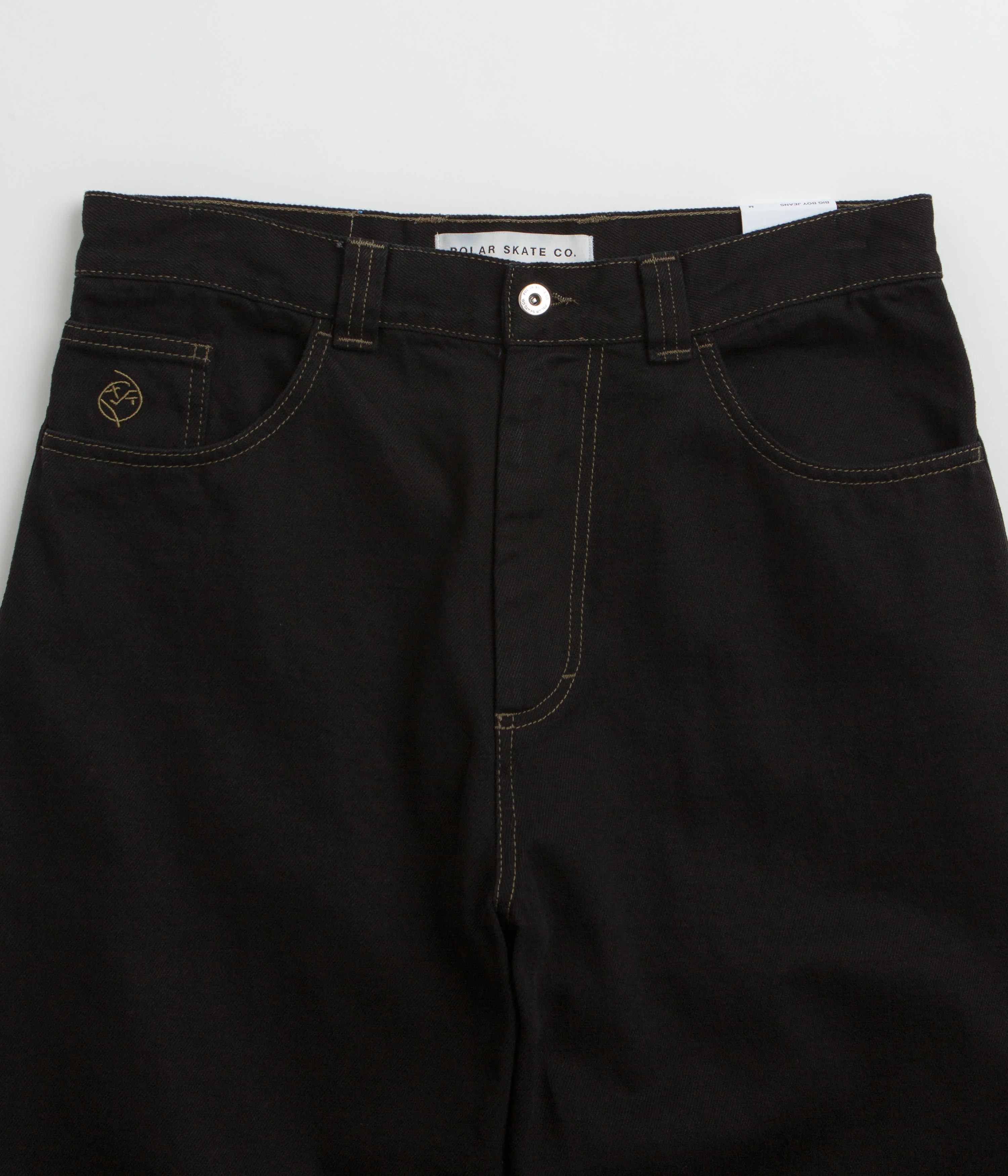 Polar Big Boy Jeans - Black / Dark Olive - Image 4