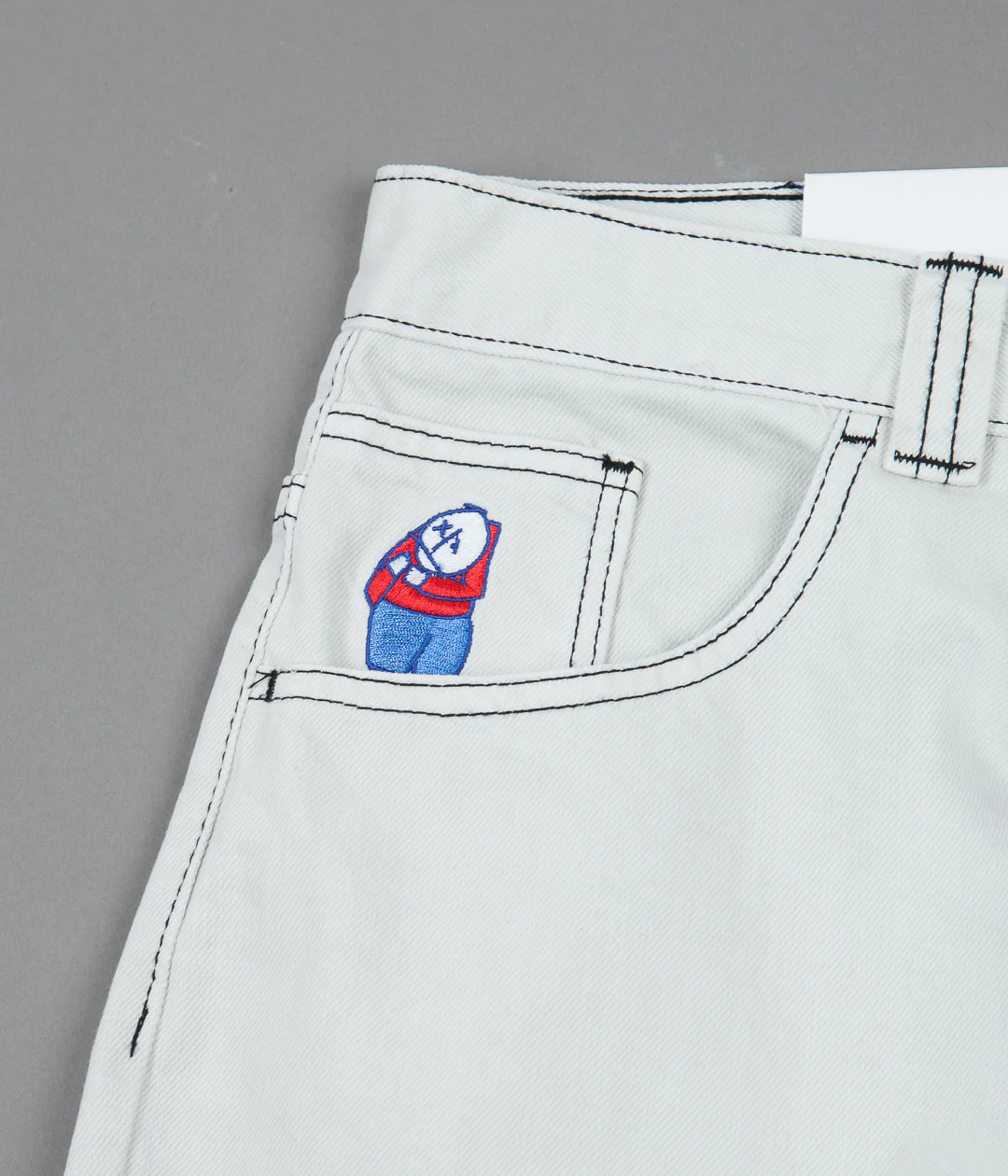 Polar Big Boy Jeans - Washed White - Image 3