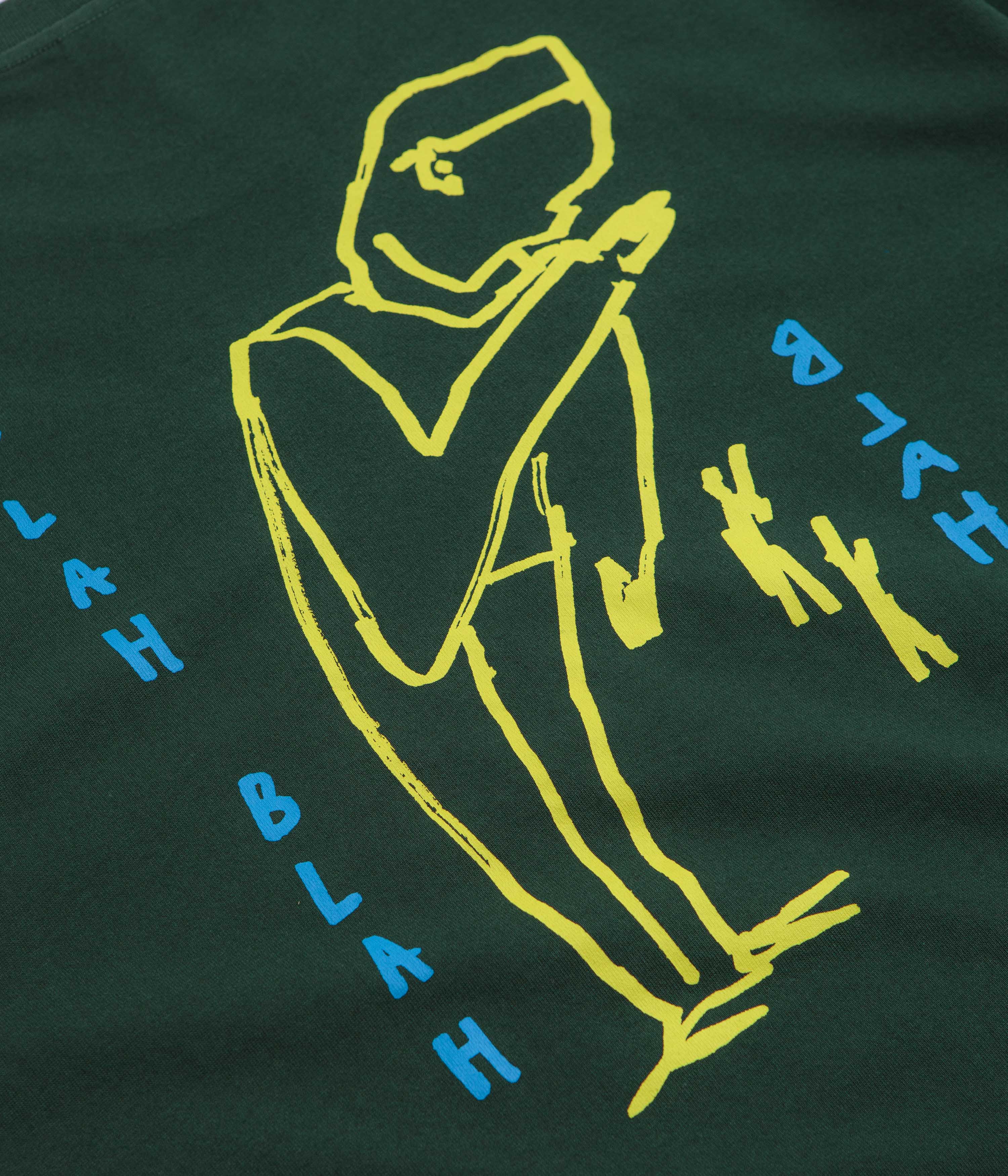 Polar Blah Blah Blah T-Shirt - Dark Green - Image 4