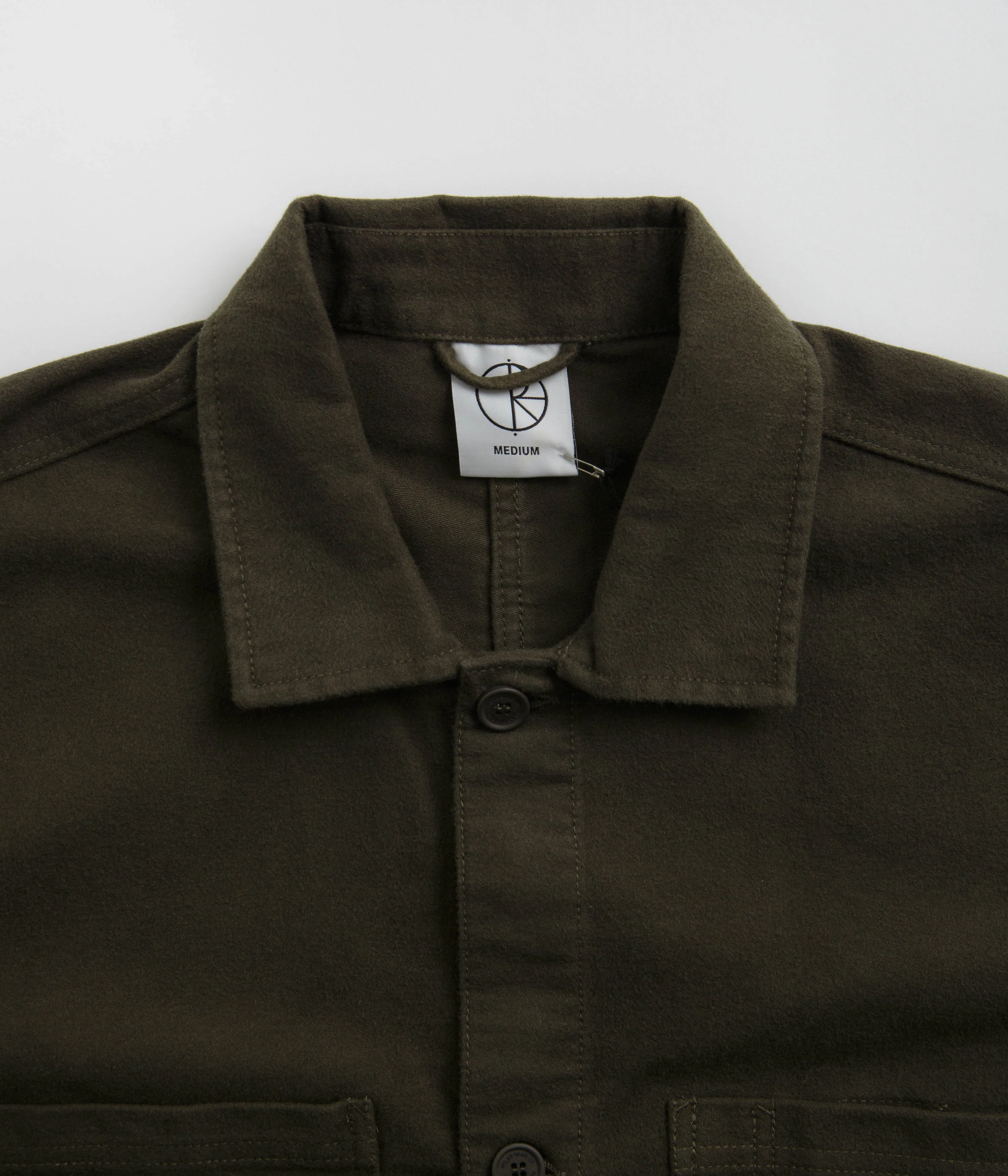 Polar Brushed Twill Theodore Overshirt - Brown - Image 4