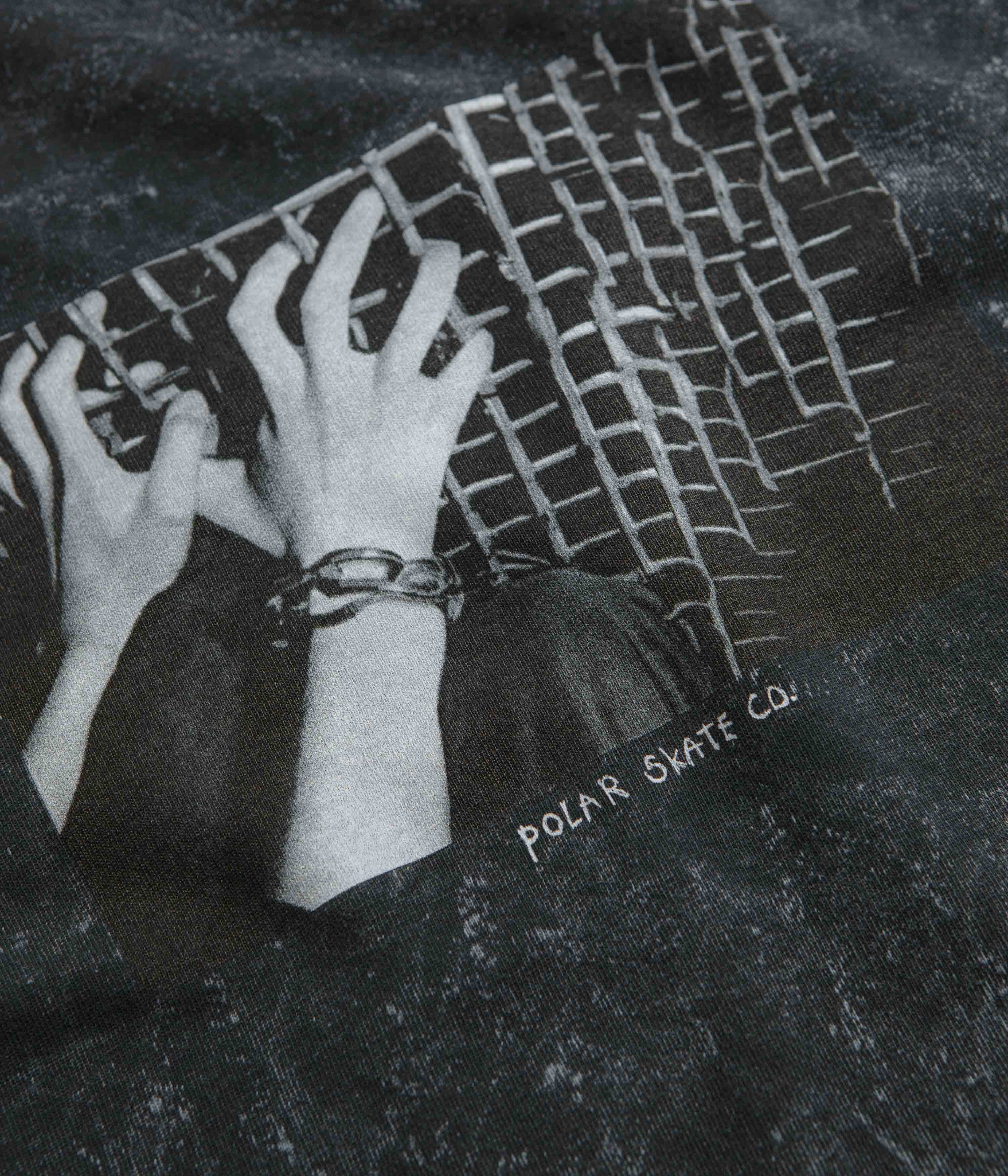 Polar Caged Hands Acid Long Sleeve T-Shirt - Black - Image 3