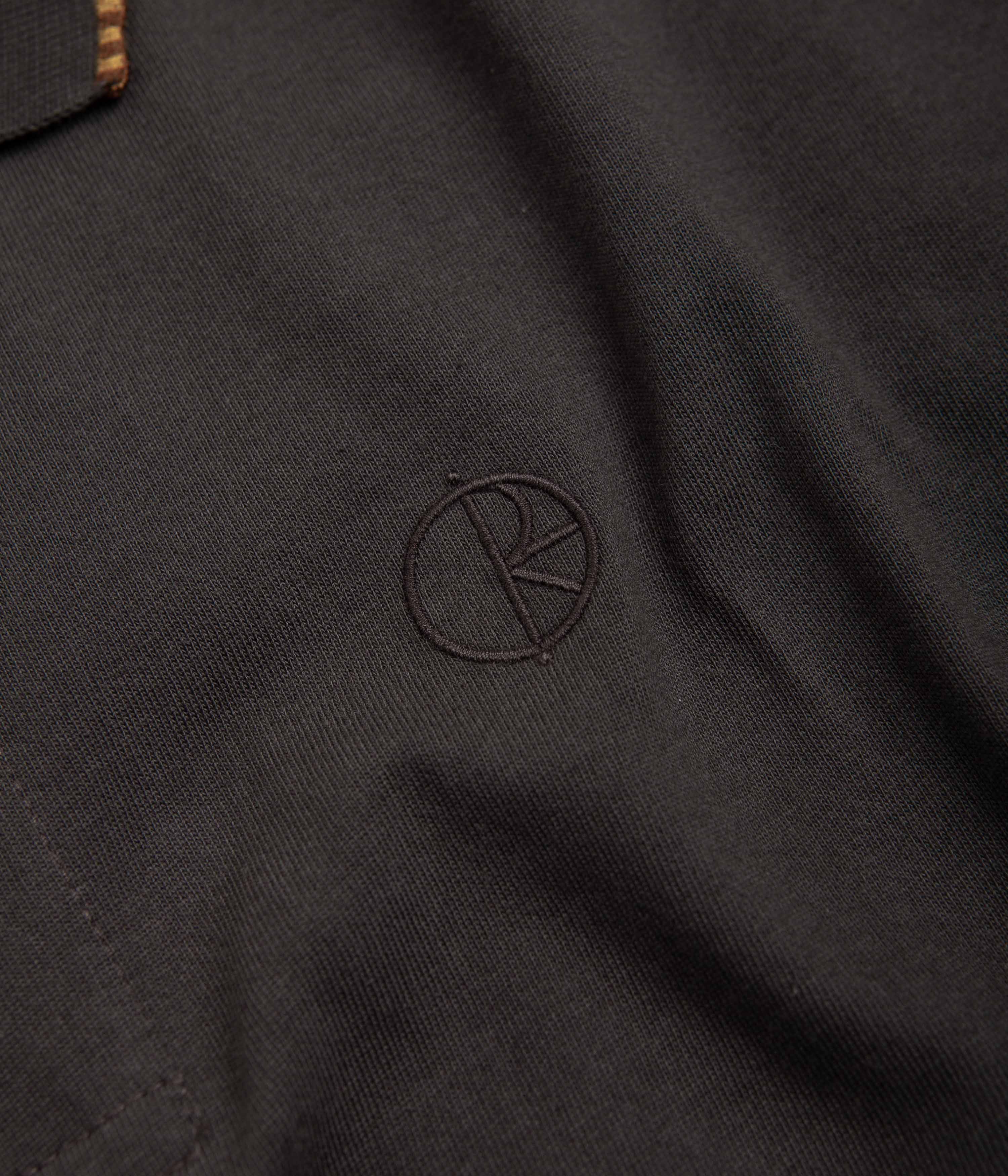Polar Checkered Surf Polo Shirt - Dirty Black - Image 2