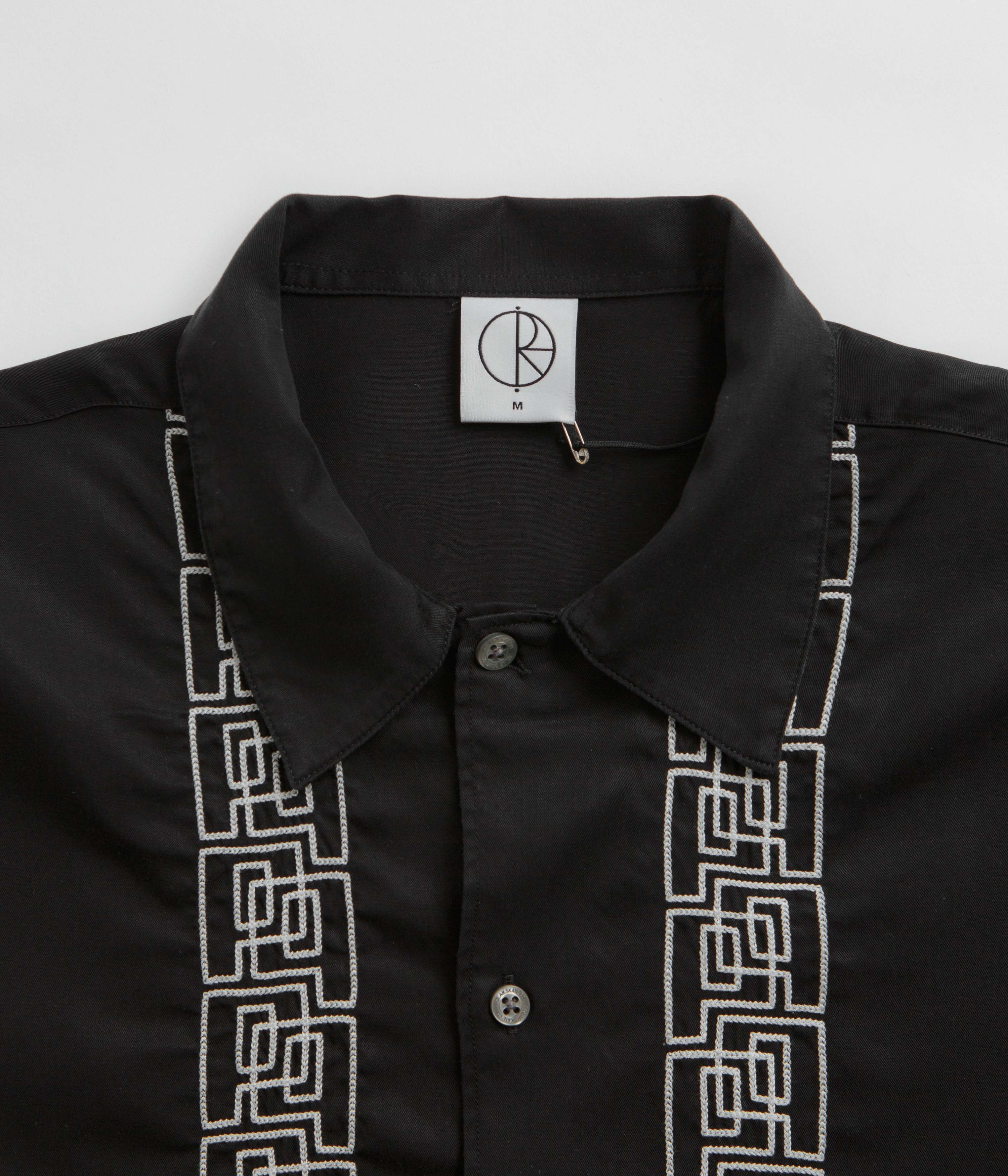 Polar Double P Bowling Shirt - Black / White - Image 3