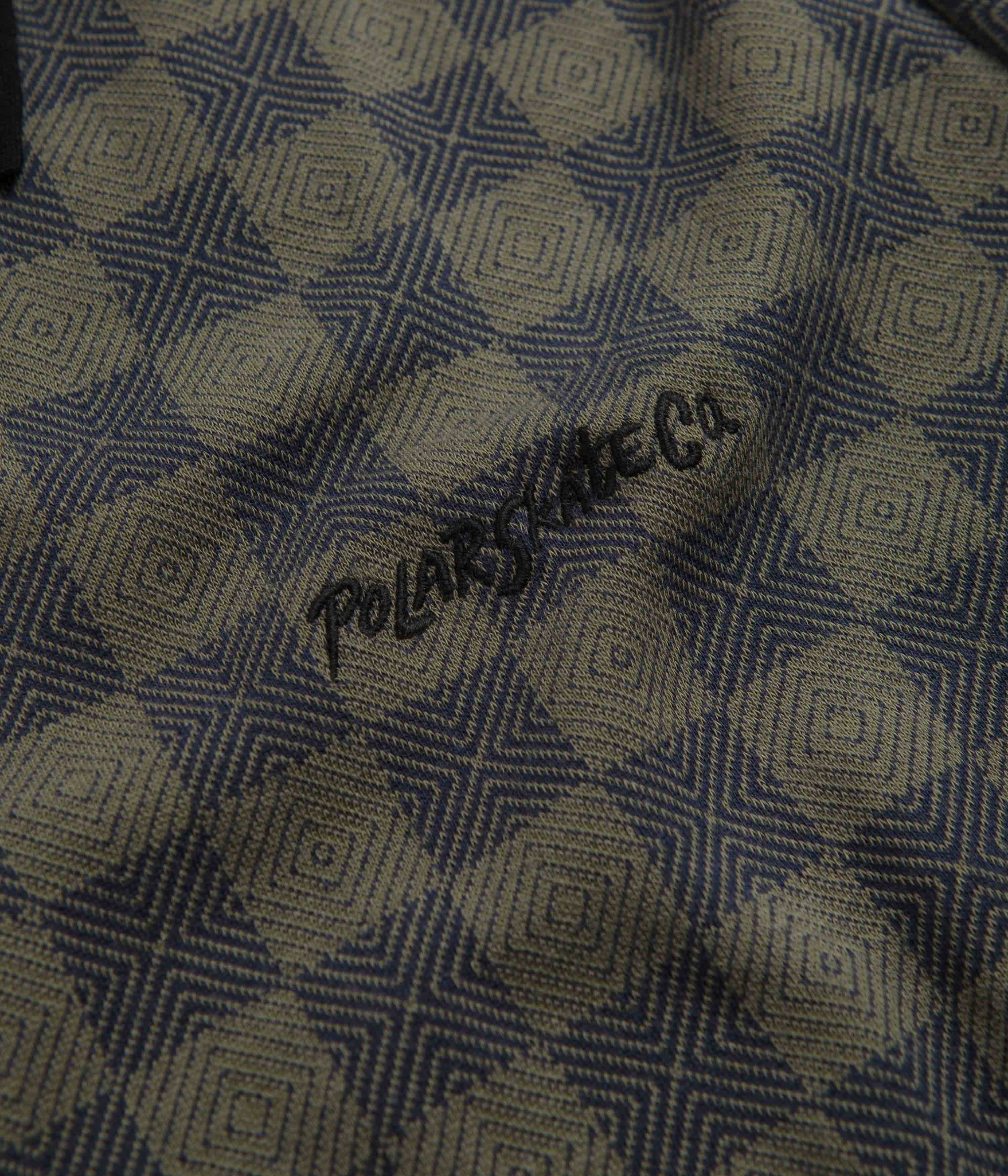 Polar Jacques Checkered Polo Shirt - Black / Green - Image 3