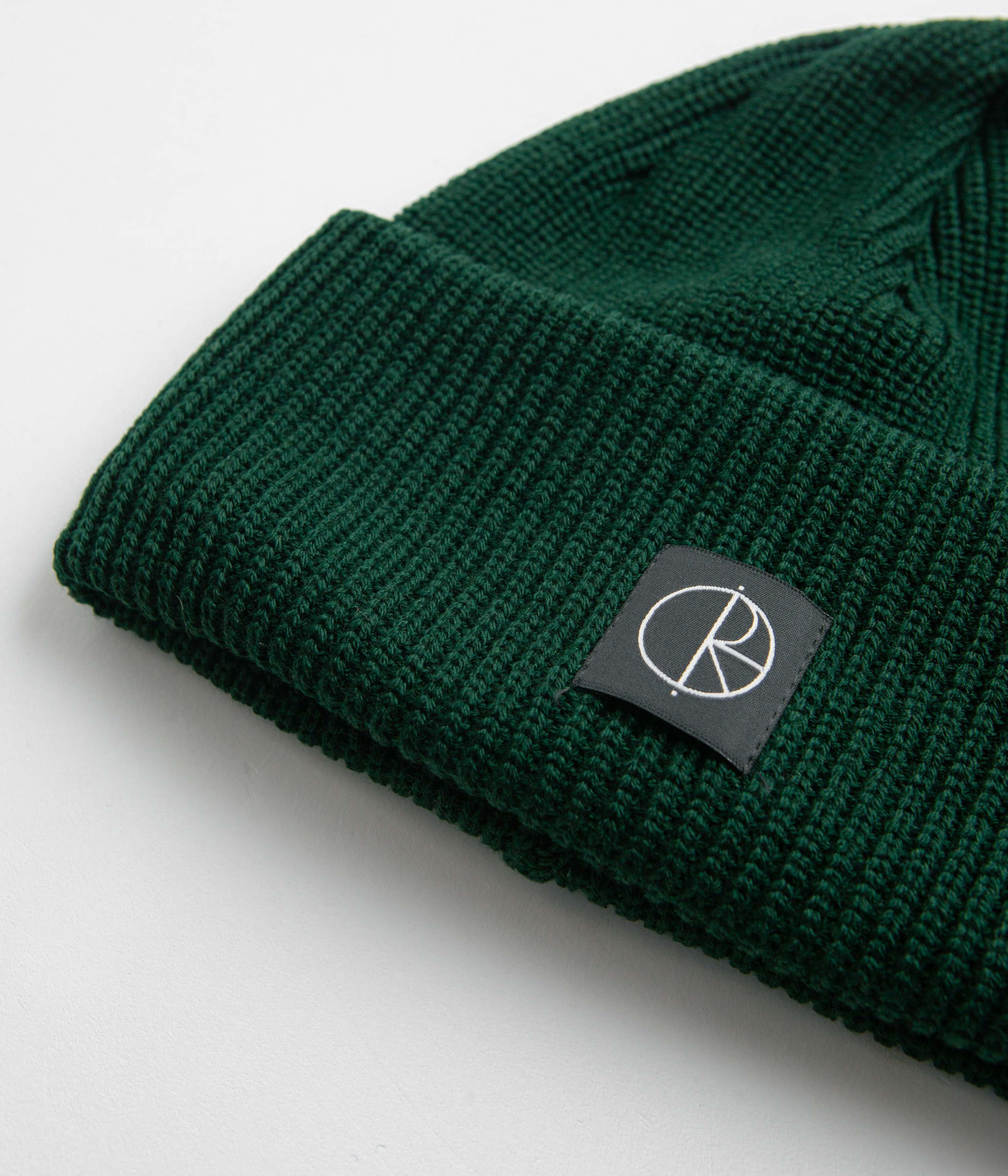 Polar Merino Beanie - Dark Green - Image 2