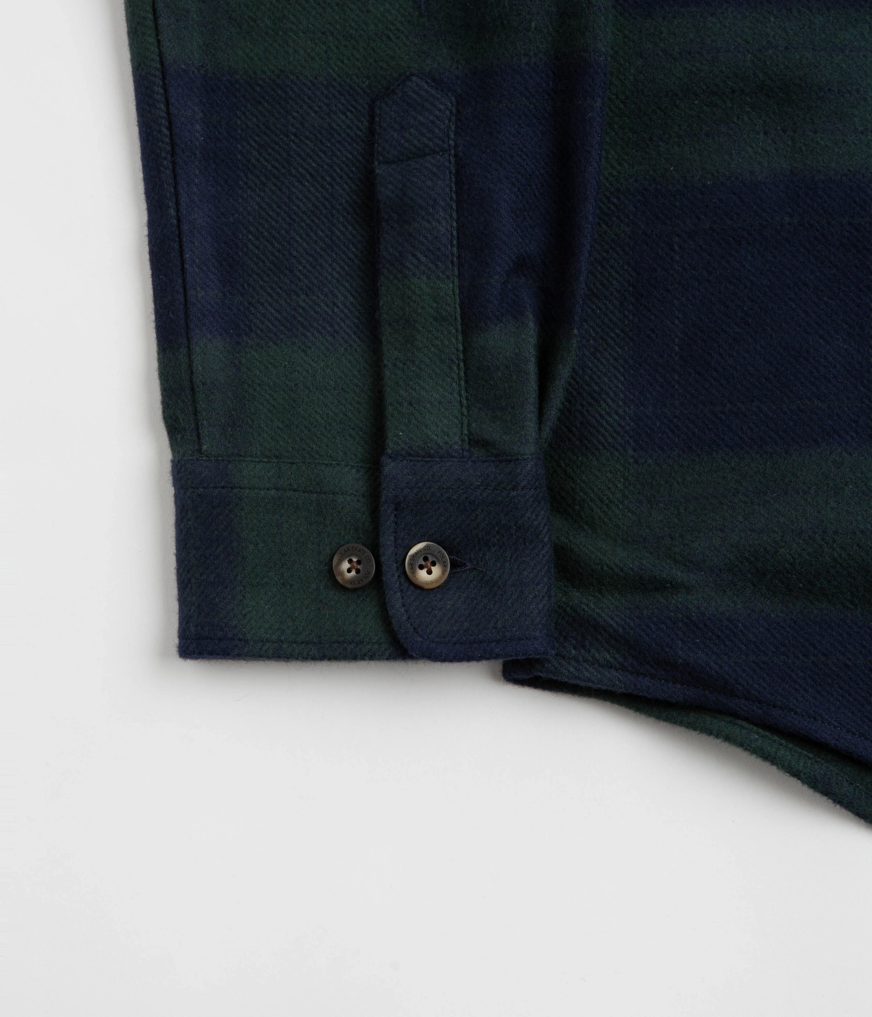 Polar Mike Flannel Shirt - Navy / Teal - Image 2